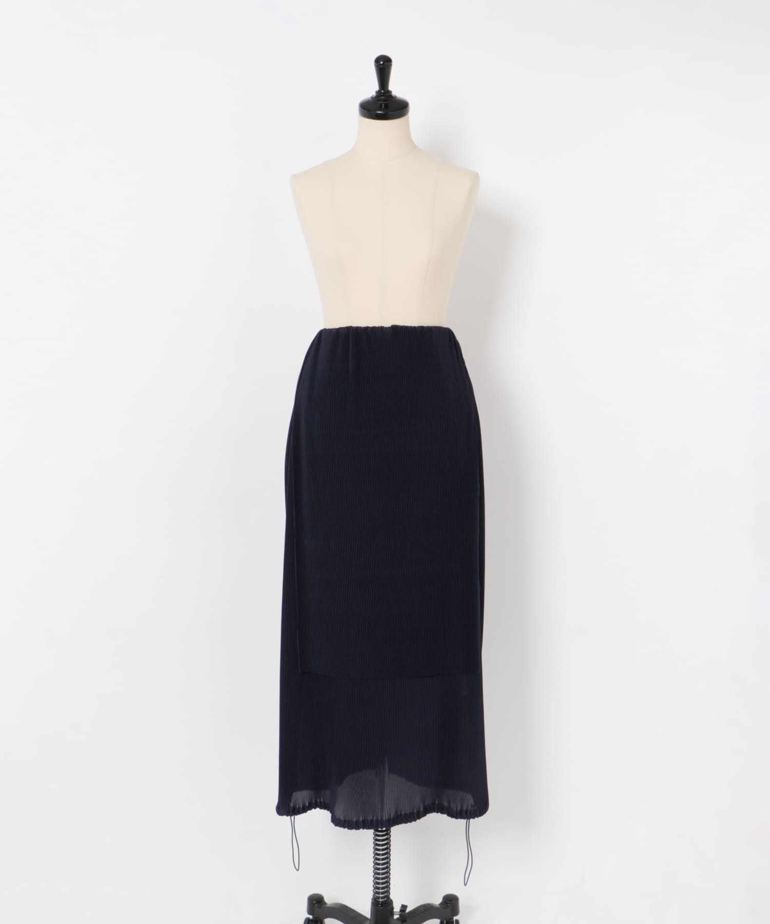 Jens　UNDER HALTER PULLOVER-ONE COLOR NAVY FREE