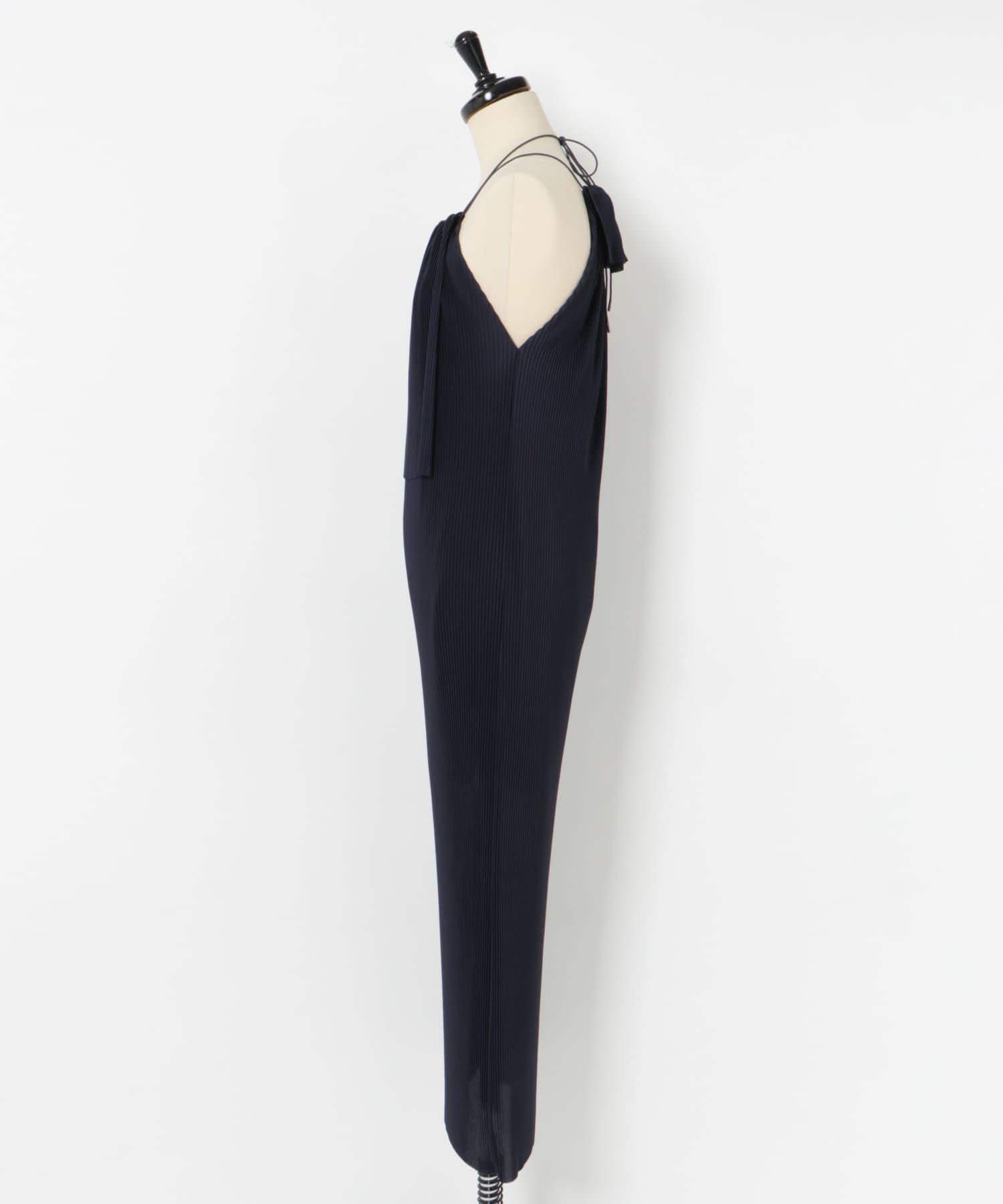 Jens　UNDER HALTER DRESS-ONE COLOR NAVY FREE
