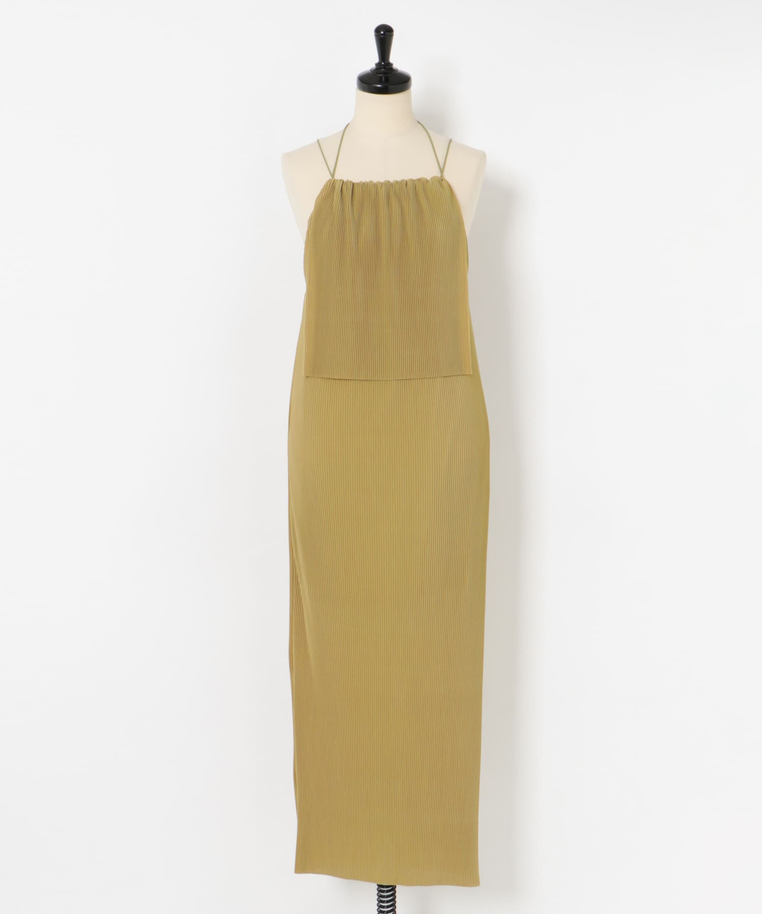 Jens　UNDER HALTER DRESS-ONE COLOR MUSTARD FREE