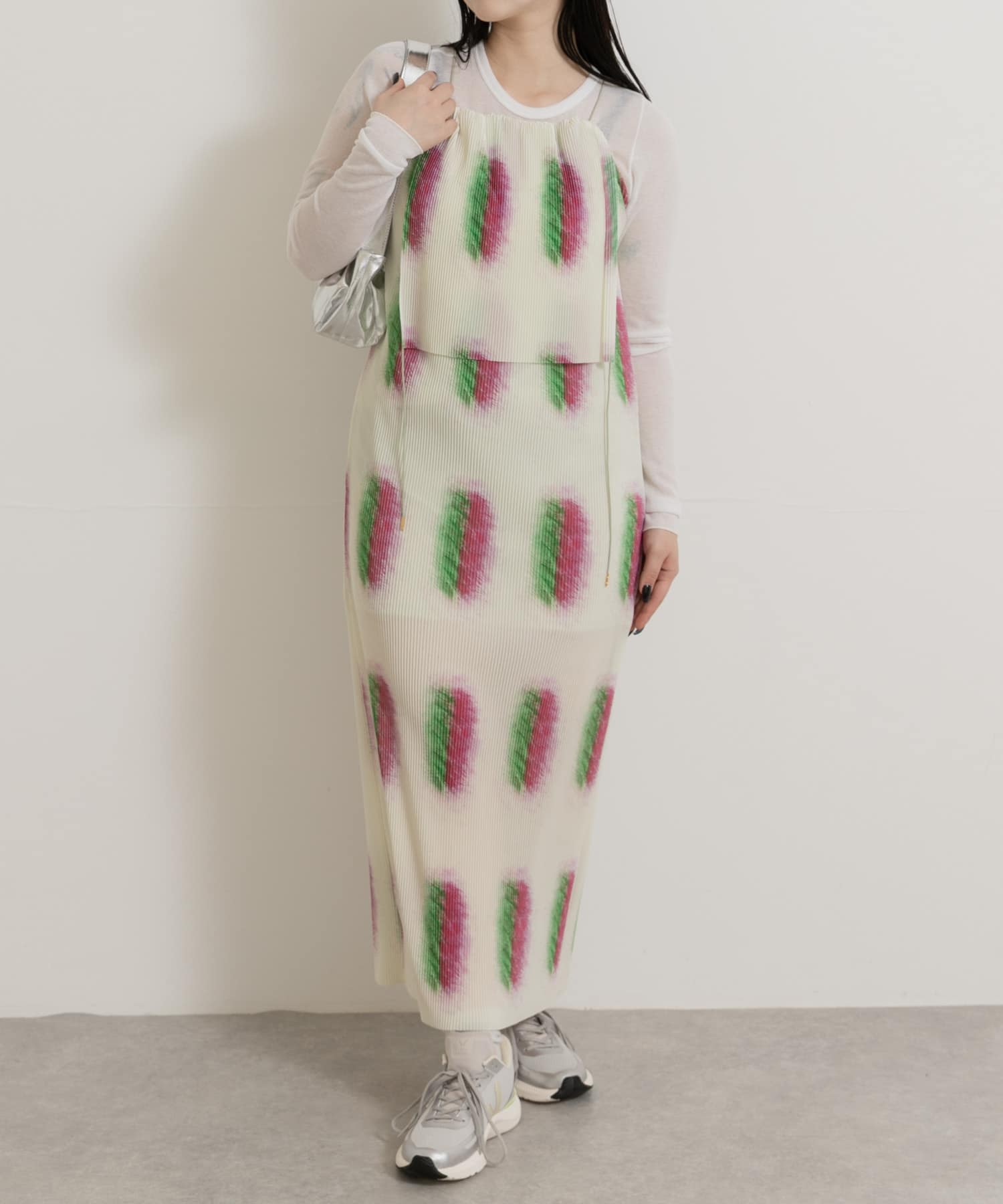 Jens　UNDER HALTER DRESS-PRINT