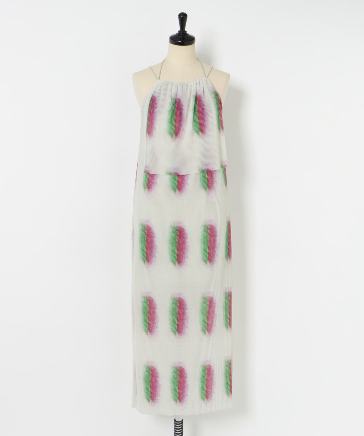Jens　UNDER HALTER DRESS-PRINT DRAW FREE