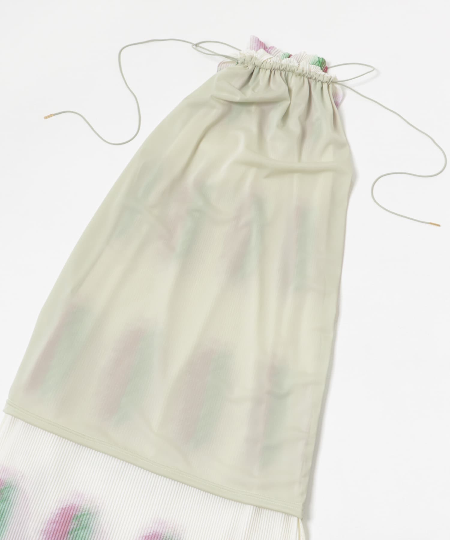Jens　UNDER HALTER DRESS-PRINT DRAW FREE