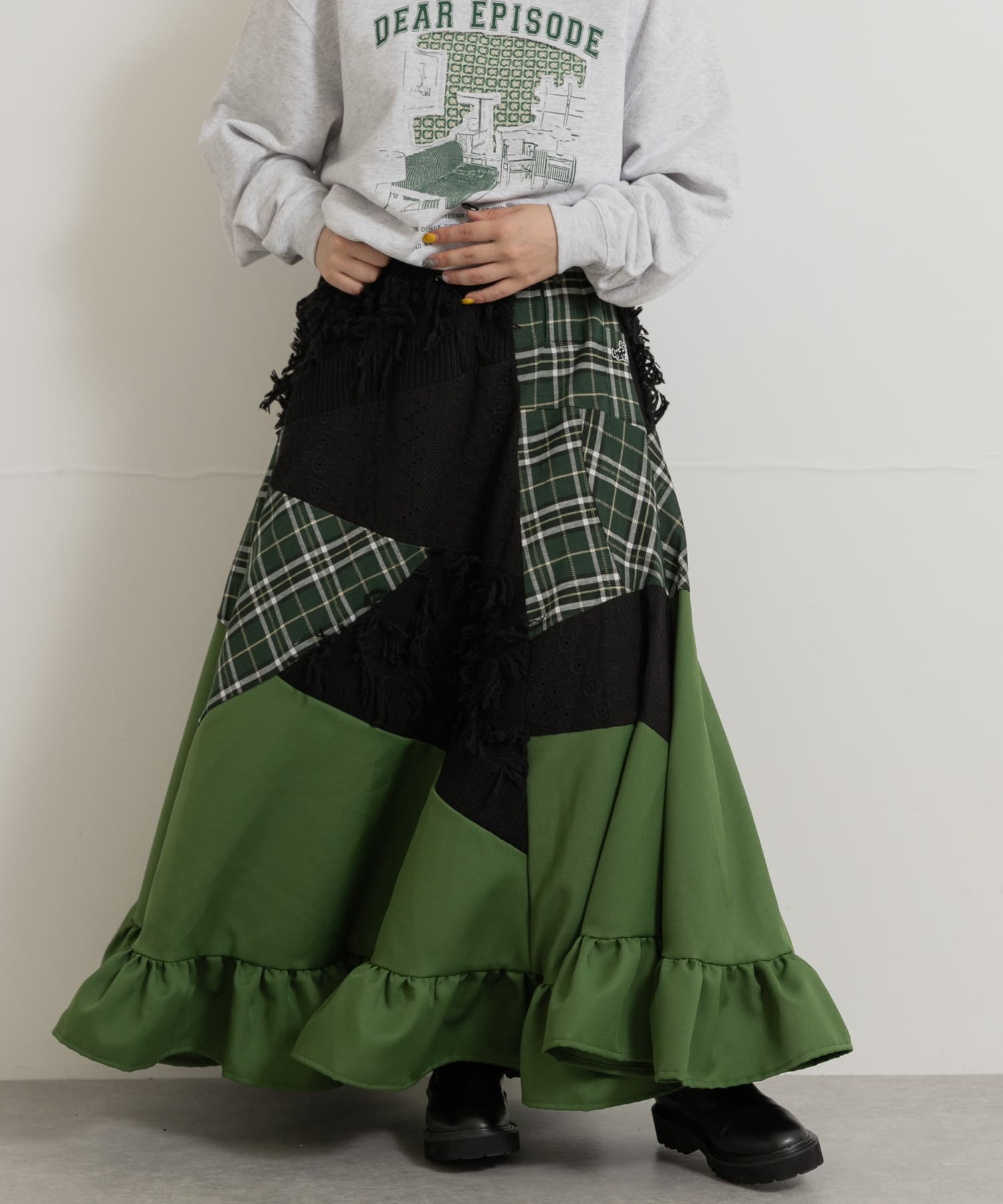 身長：156cm サイズ：one