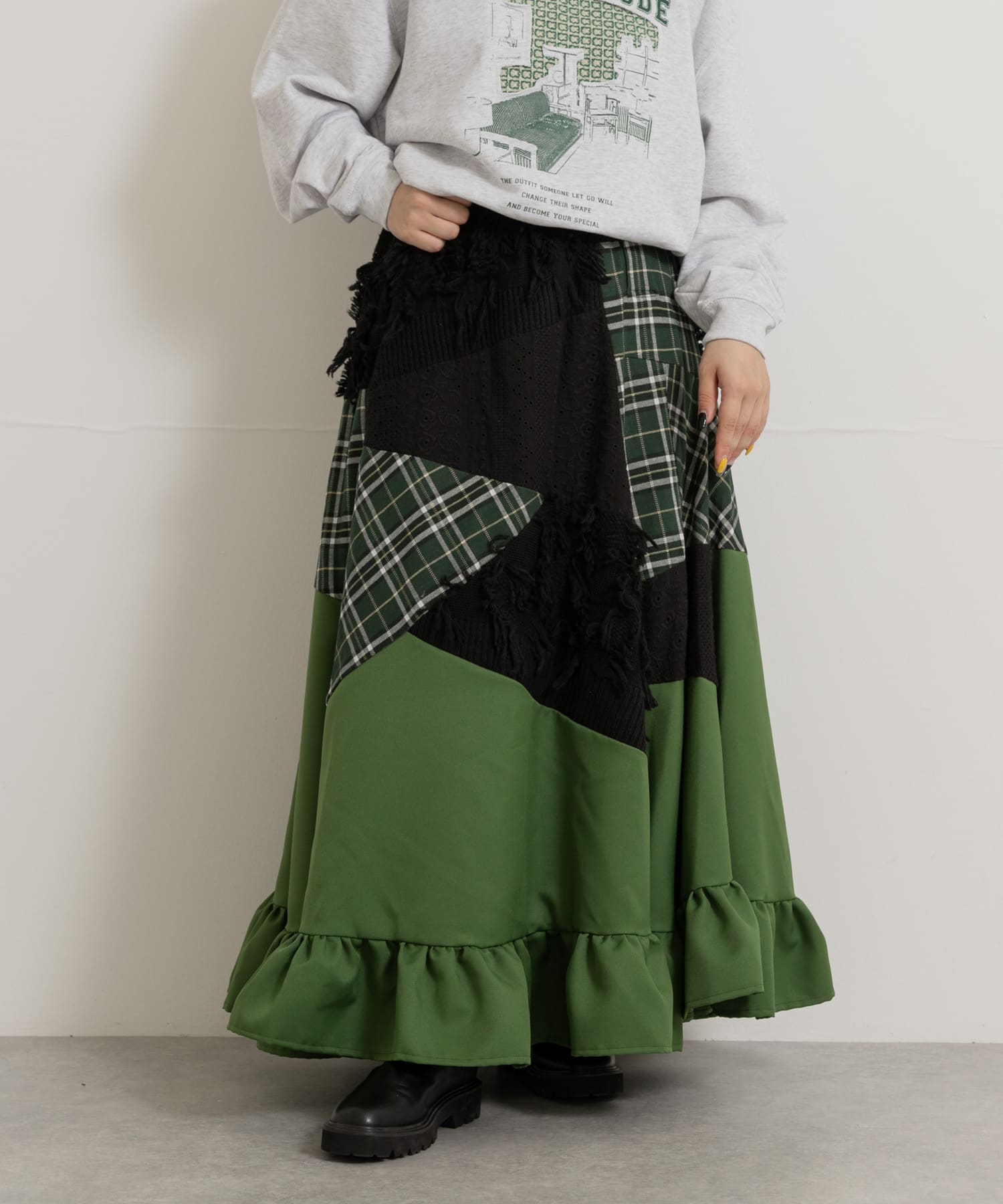 身長：156cm サイズ：one