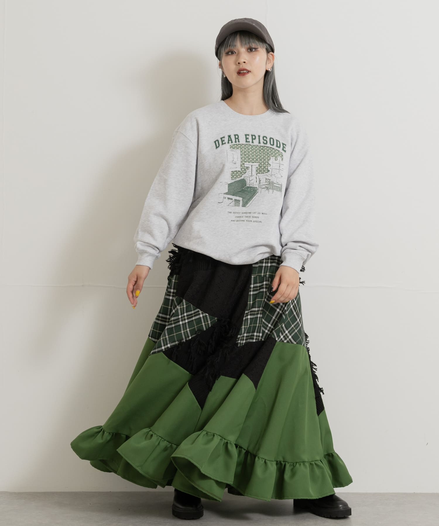 身長：156cm サイズ：one