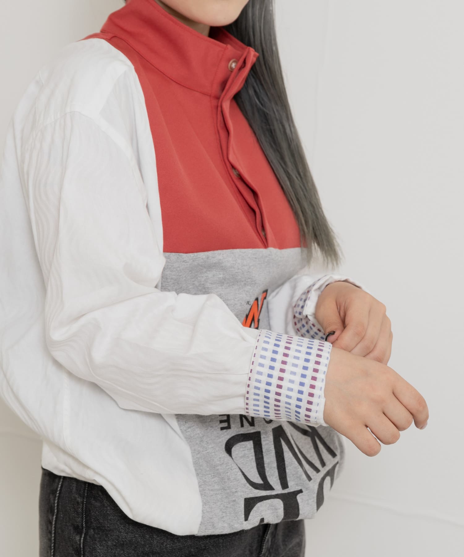 身長：156cm サイズ：one