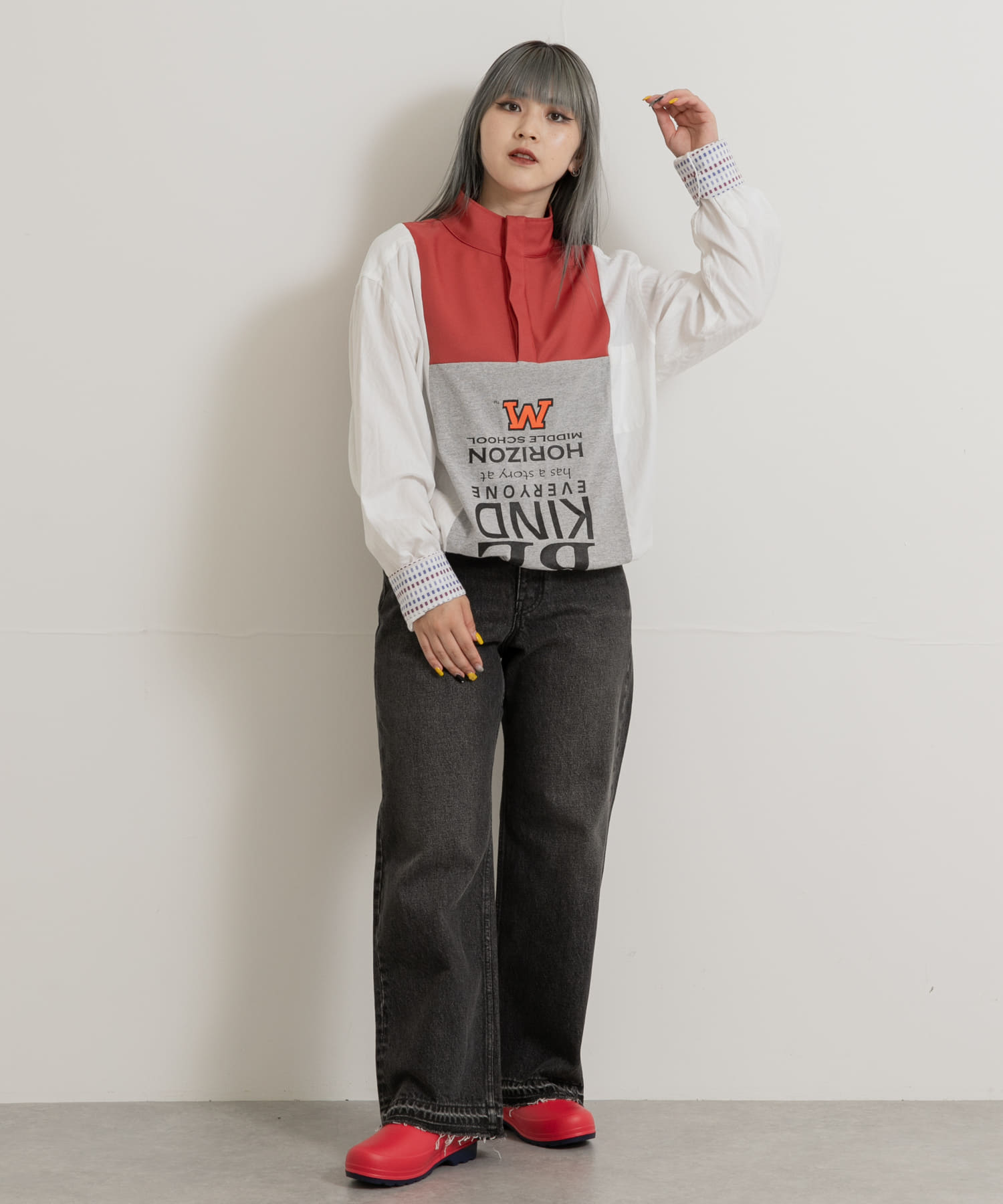 身長：156cm サイズ：one