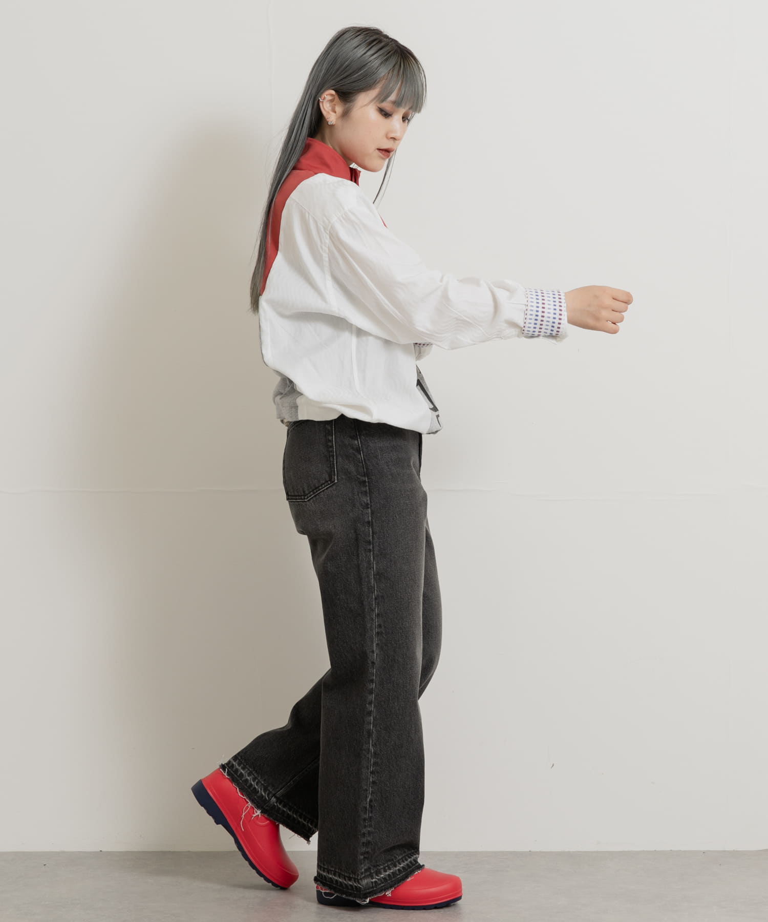 身長：156cm サイズ：one