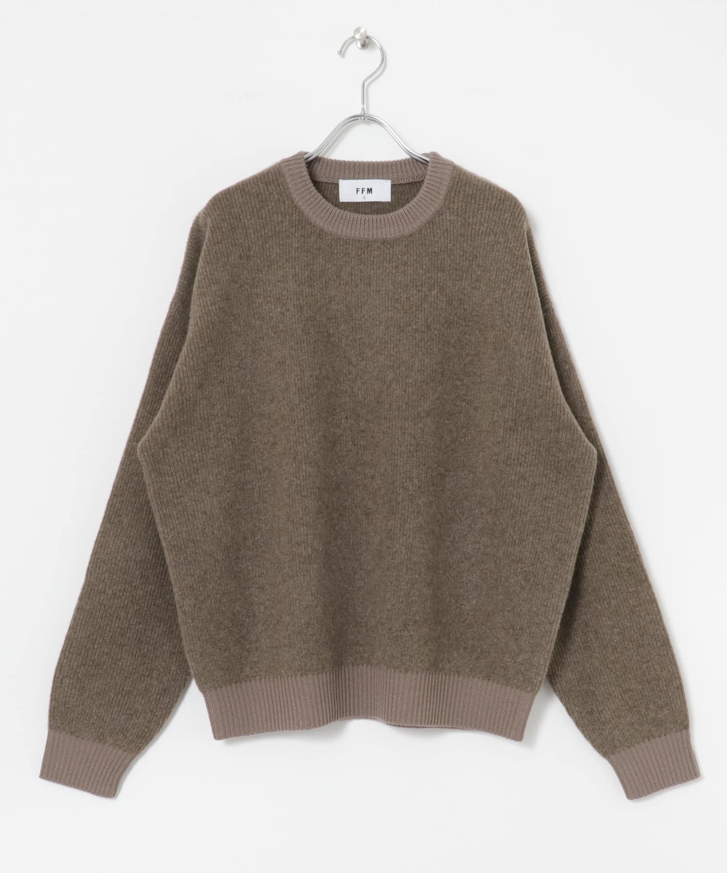 FFM　YAK PULL OVER CREW MOCHA 1
