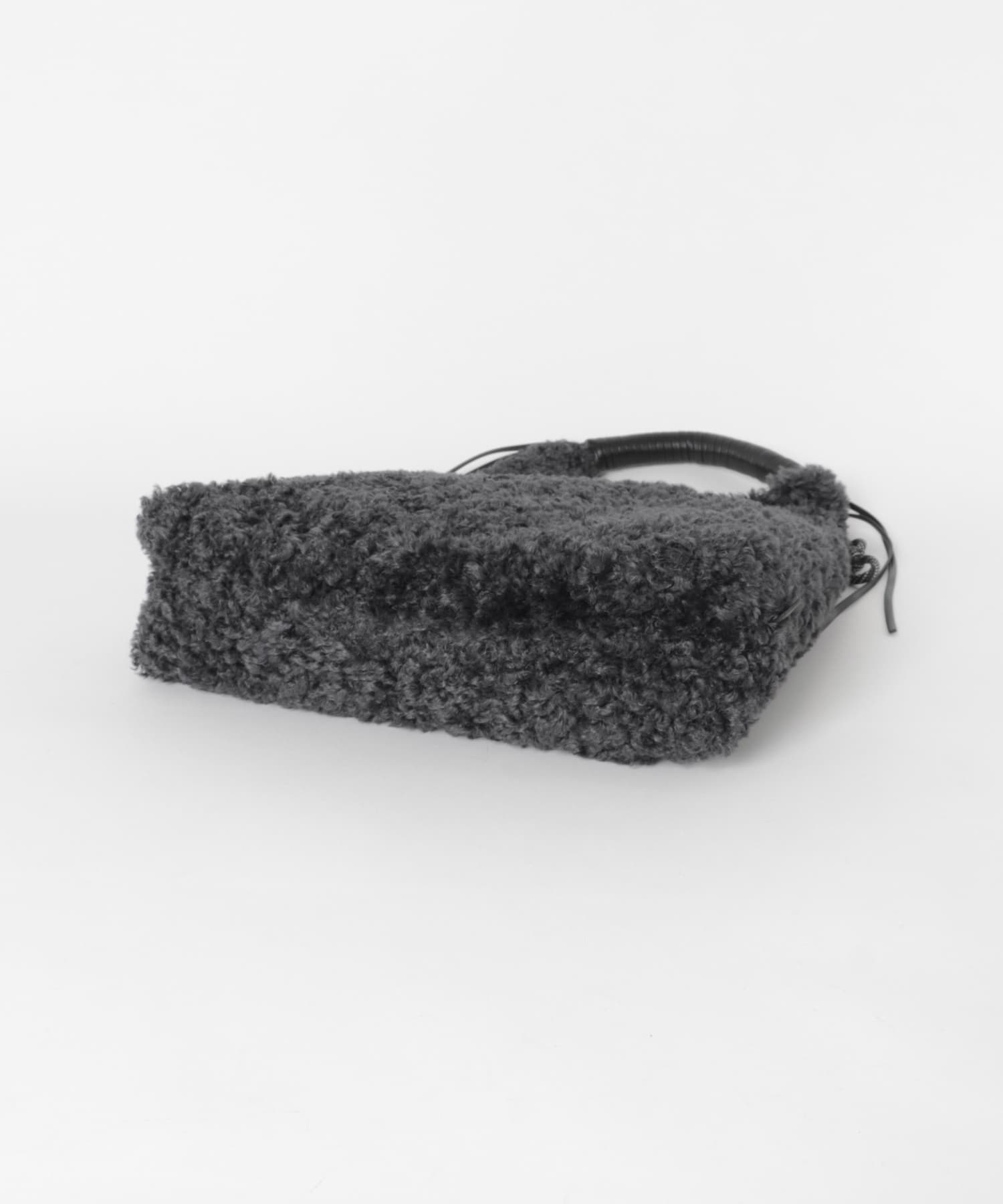 F/CE.　FUR WRAPPING HANDLE TOTE Black FREE