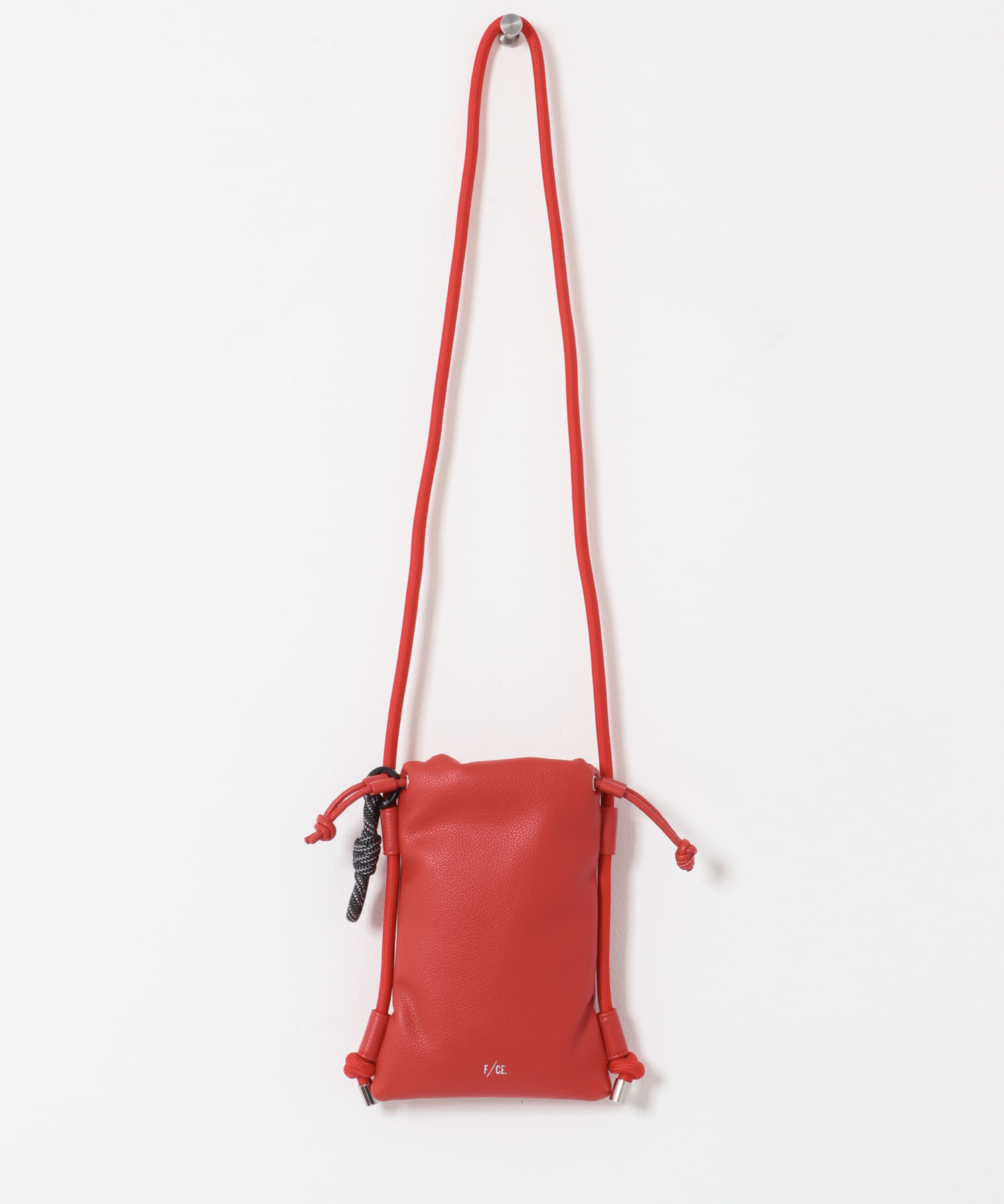 F/CE.　TECH LEATHER MAP POCHETTE Red FREE