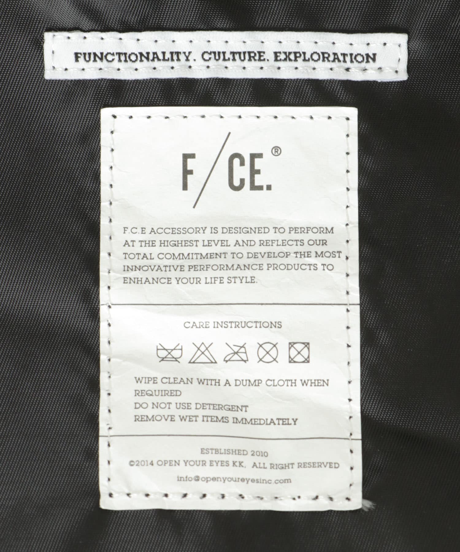 F/CE.　TECH LEATHER MAP POCHETTE Black FREE