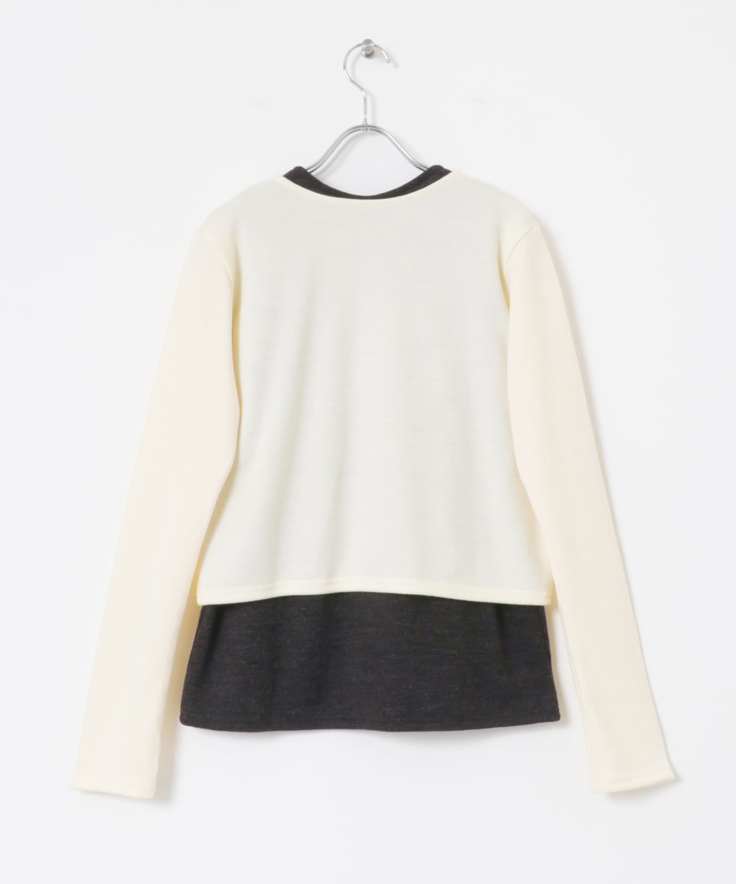 &her　Vest Cardigan Set GRYxOFF FREE