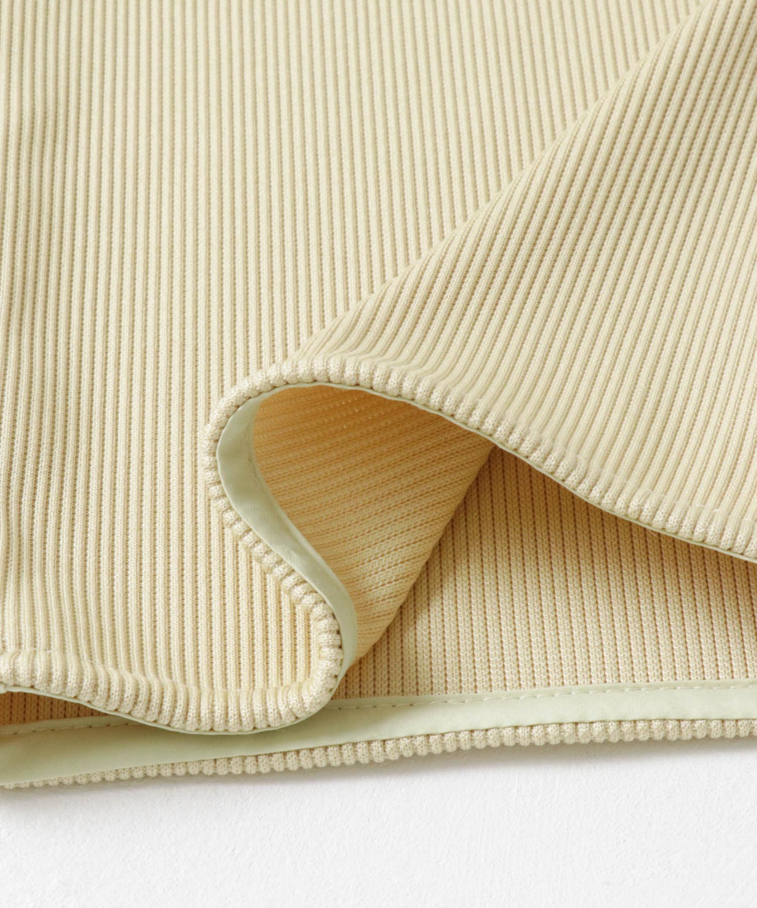 &her　Rib Skirt Pants YELLOW FREE