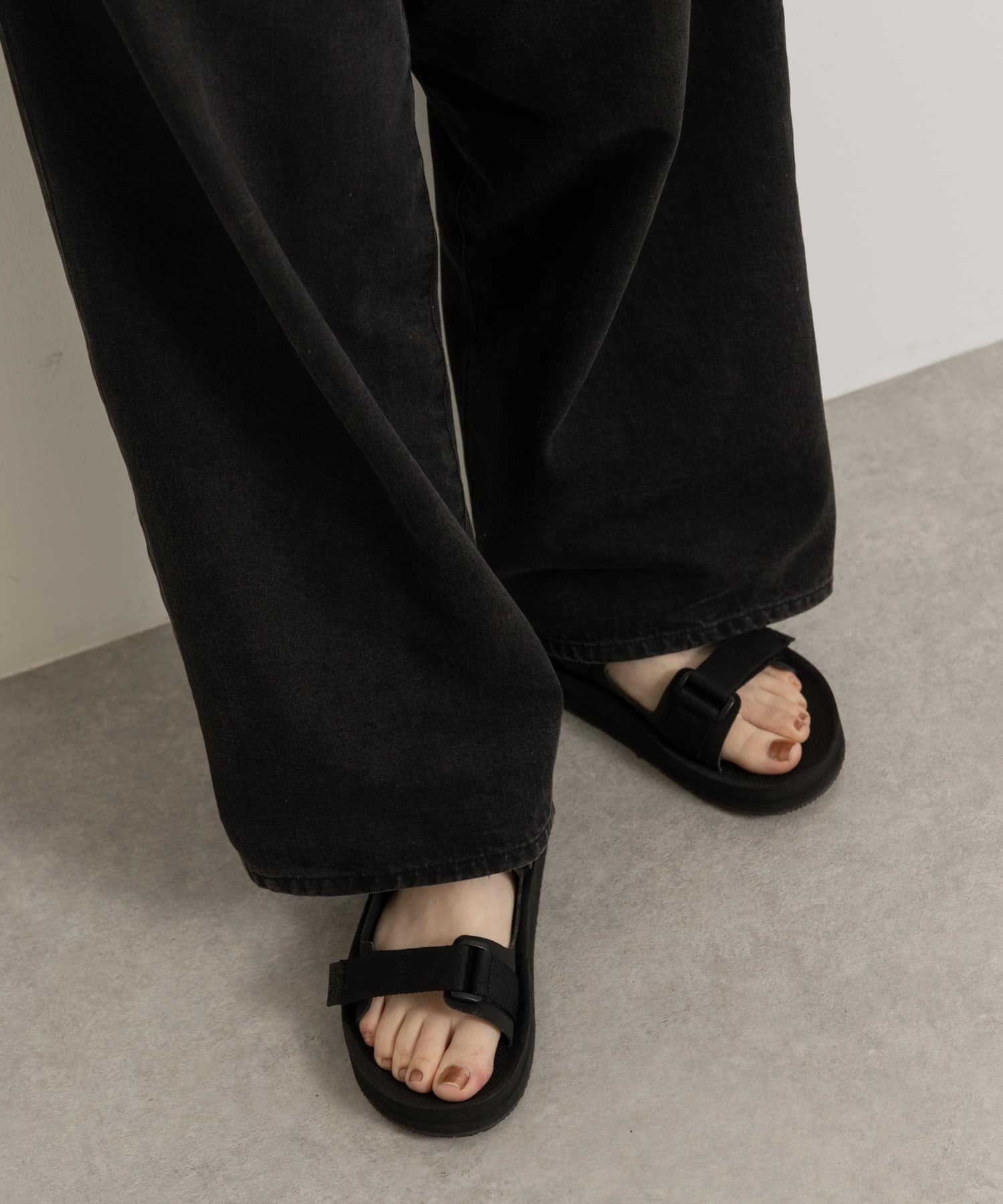 indosole　THE ADVENTURER women BLACK 6