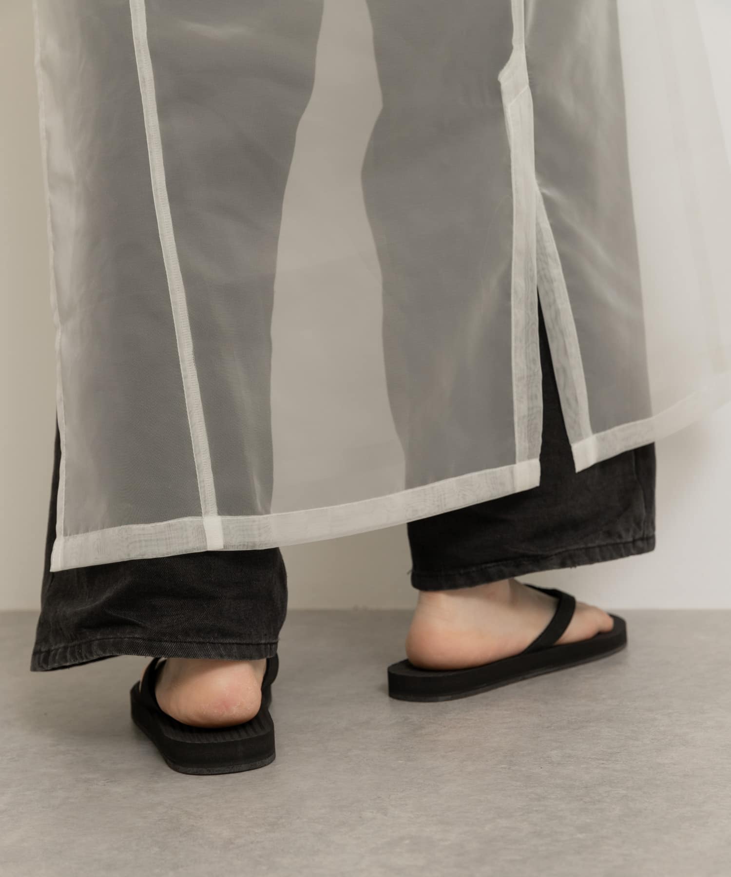 indosole　THE FLIP FLOP women BLACK 8