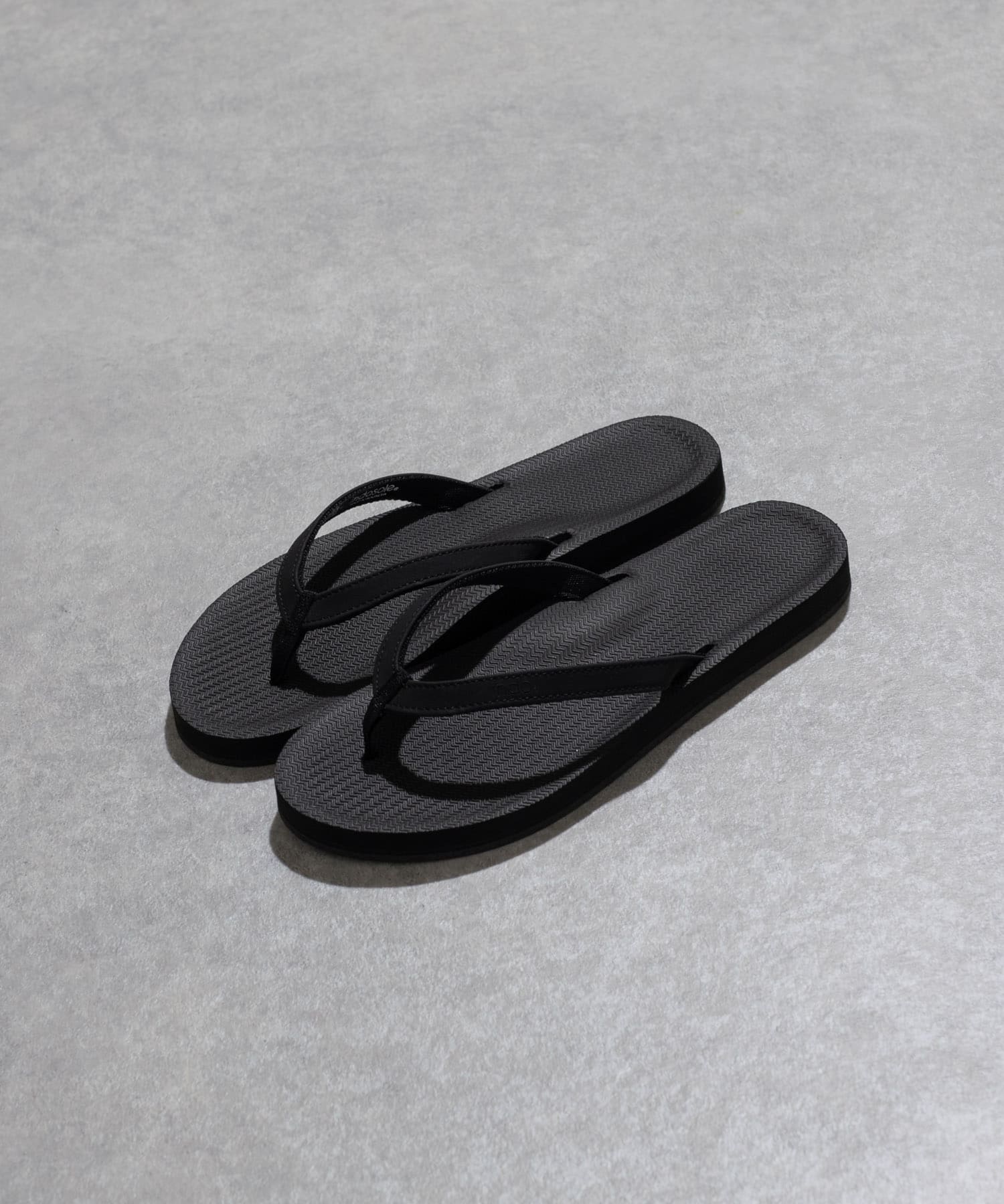 indosole　THE FLIP FLOP women BLACK 8