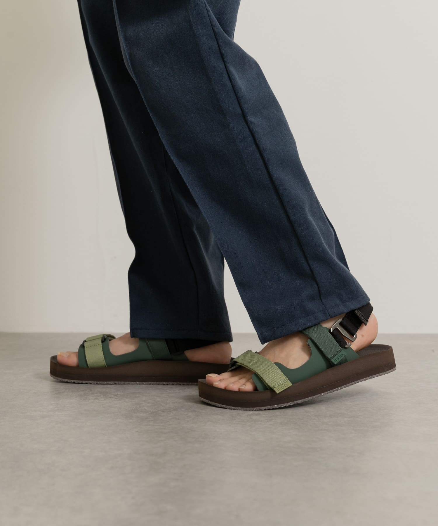 indosole　THE ADVENTURER men SOIL OLIVE 9