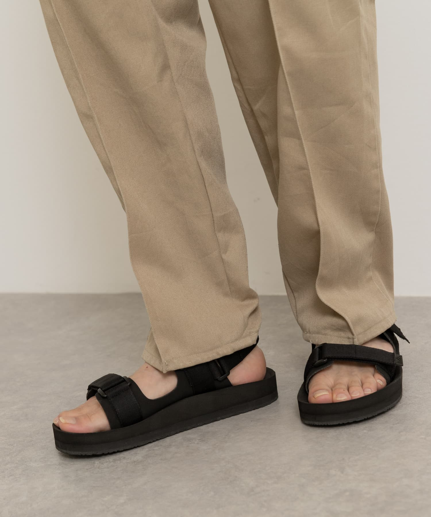 indosole　THE ADVENTURER men BLACK 9