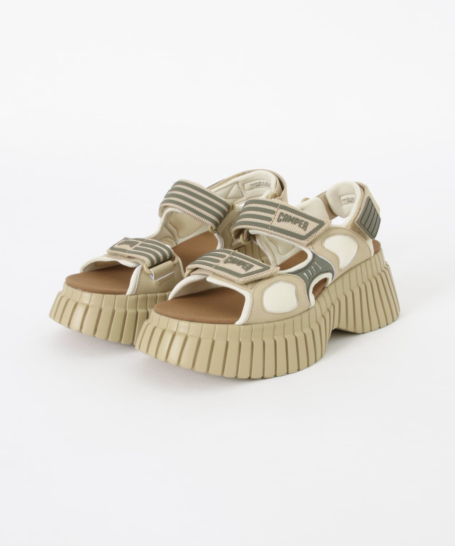 CAMPER ホワイト コンフォートサンダル 37 CAMPER ホワイト コンフォートサンダル 37