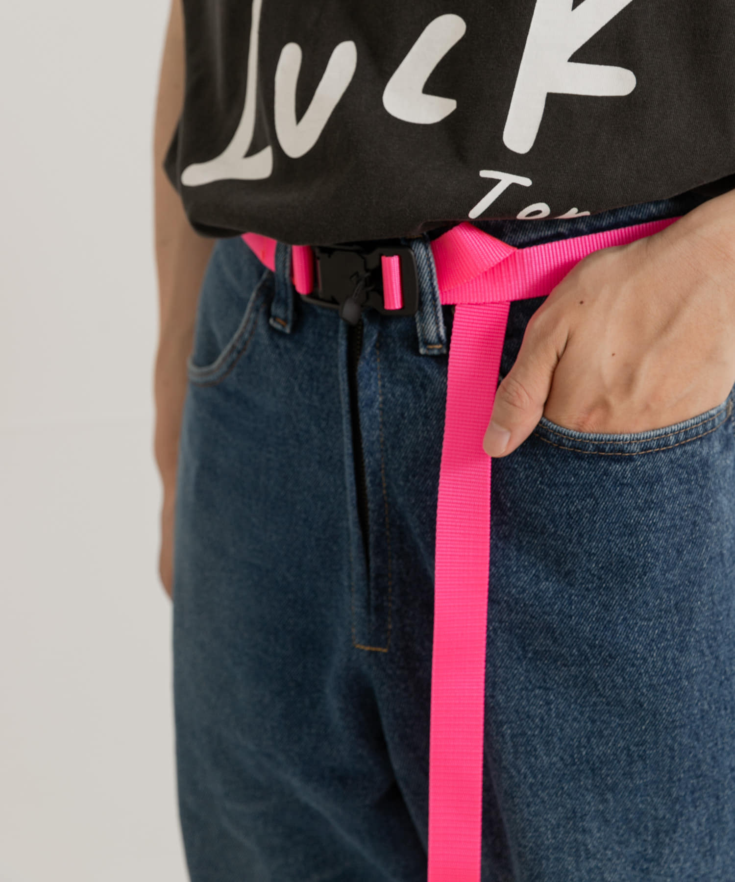 KEIMEN　Nylon Belt Pink FREE