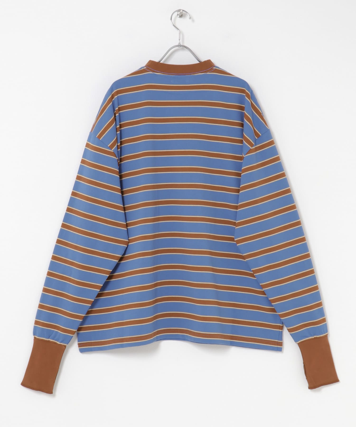KEIMEN　Strata long T-shirts Blue M