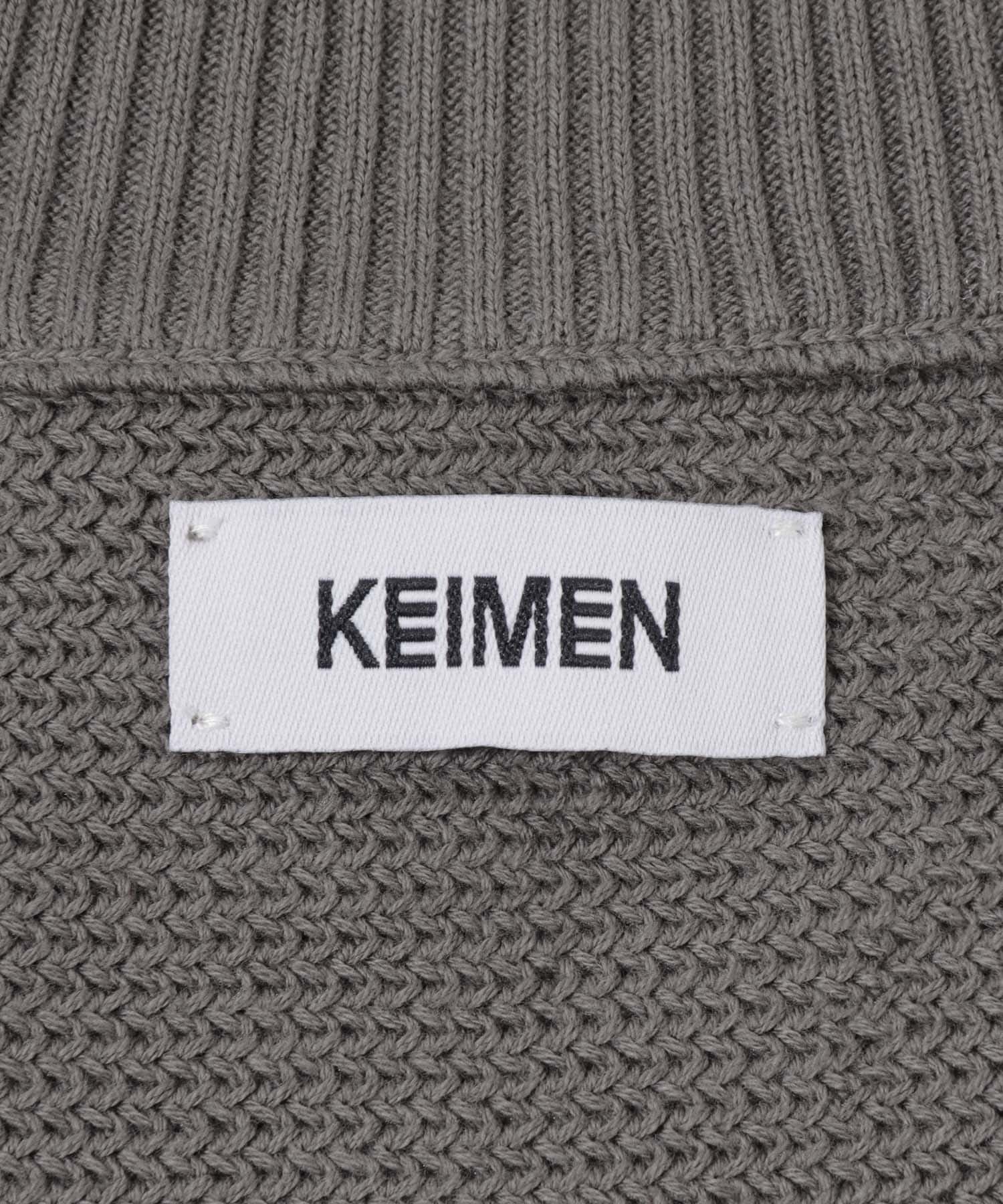 KEIMEN　KM-Turtleneck knit Gray M