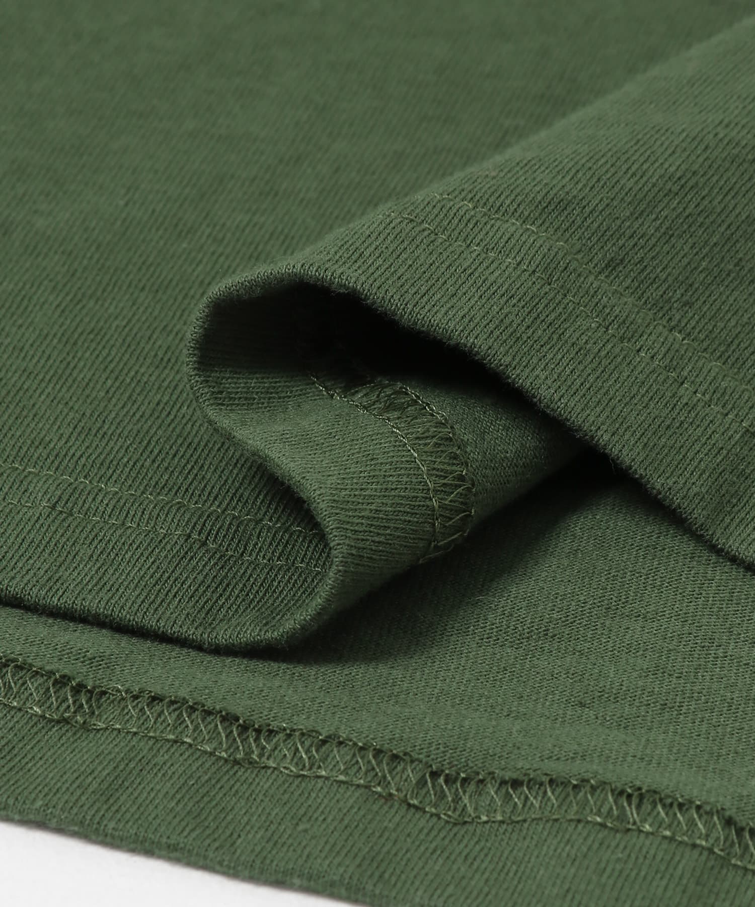 KEIMEN　Henley neck T-shirts Green M