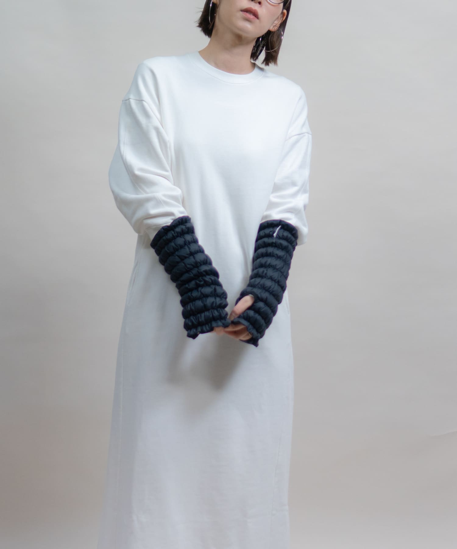 KWD　DOWN ARM WARMER Black FREE
