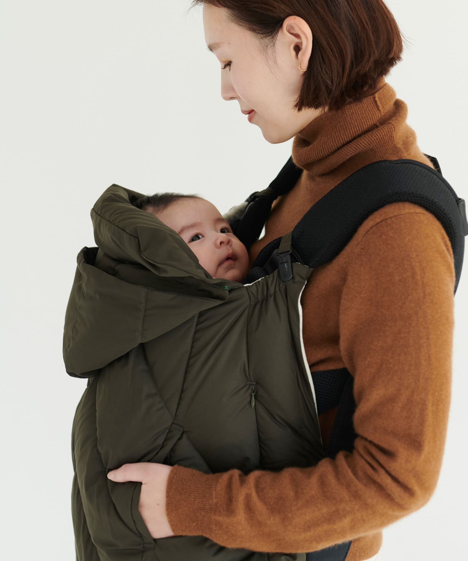 KWD　BABY DOWN CAPE Khaki FREE