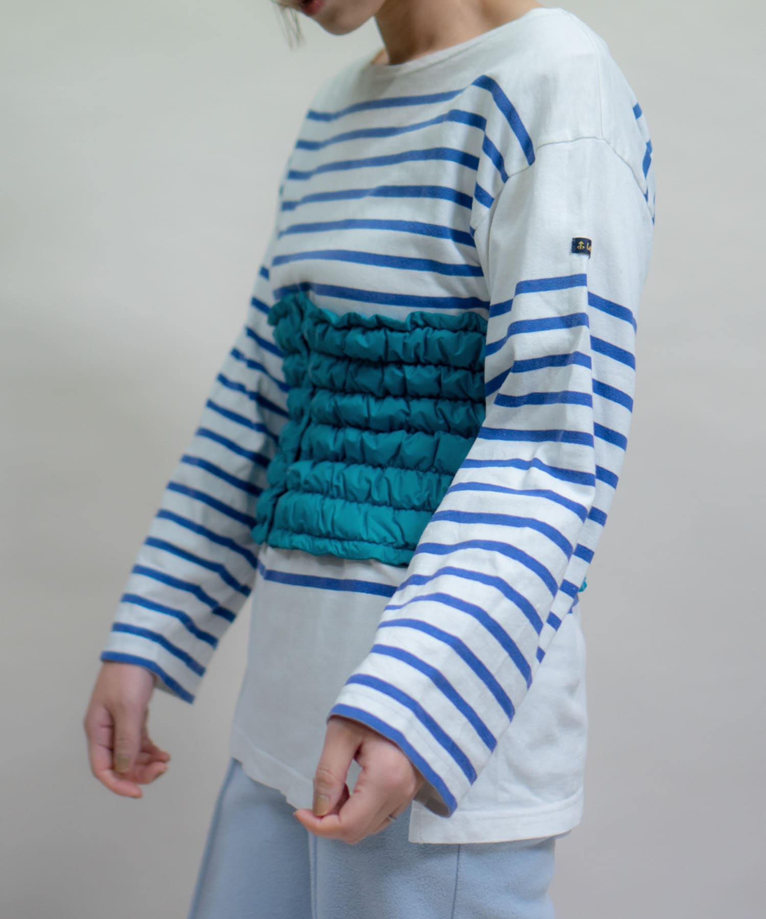 KWD　DOWN WAIST WARMER Blue FREE