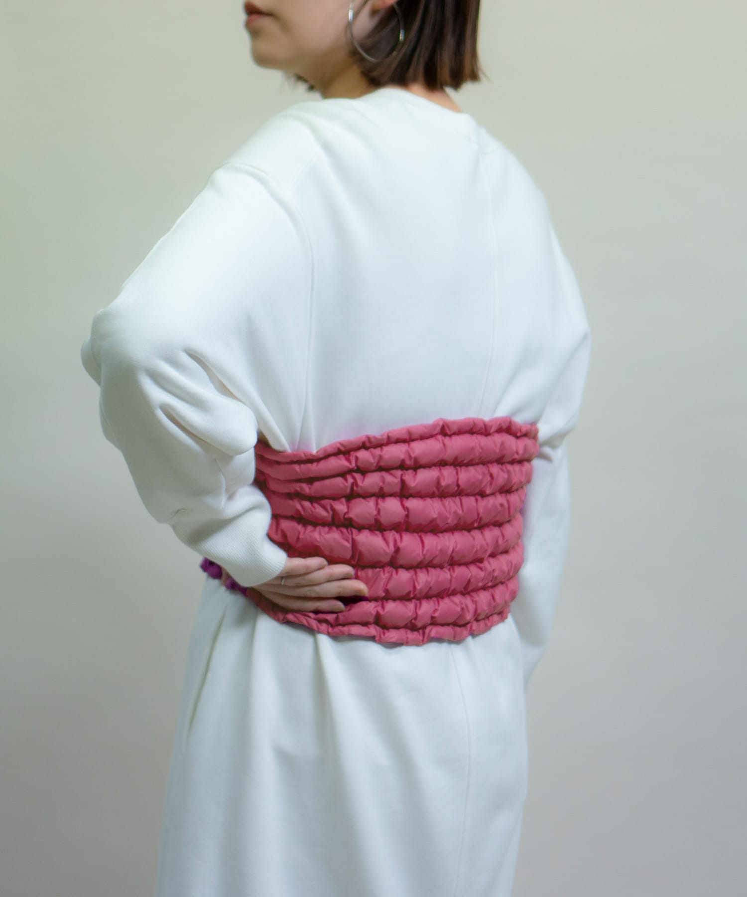 KWD　DOWN WAIST WARMER Pink FREE