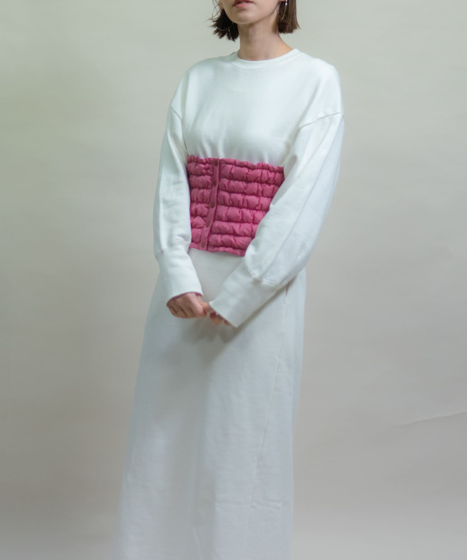 KWD　DOWN WAIST WARMER Pink FREE