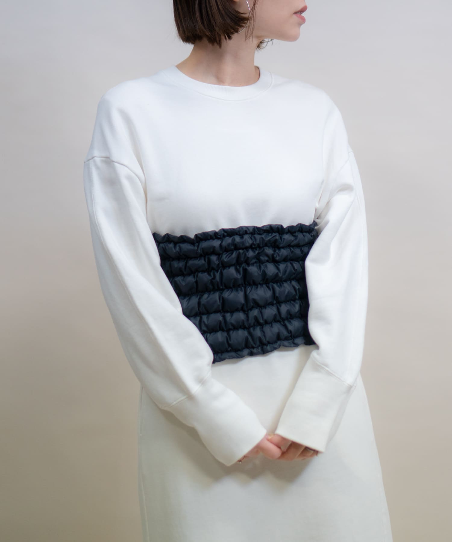 KWD　DOWN WAIST WARMER Black FREE