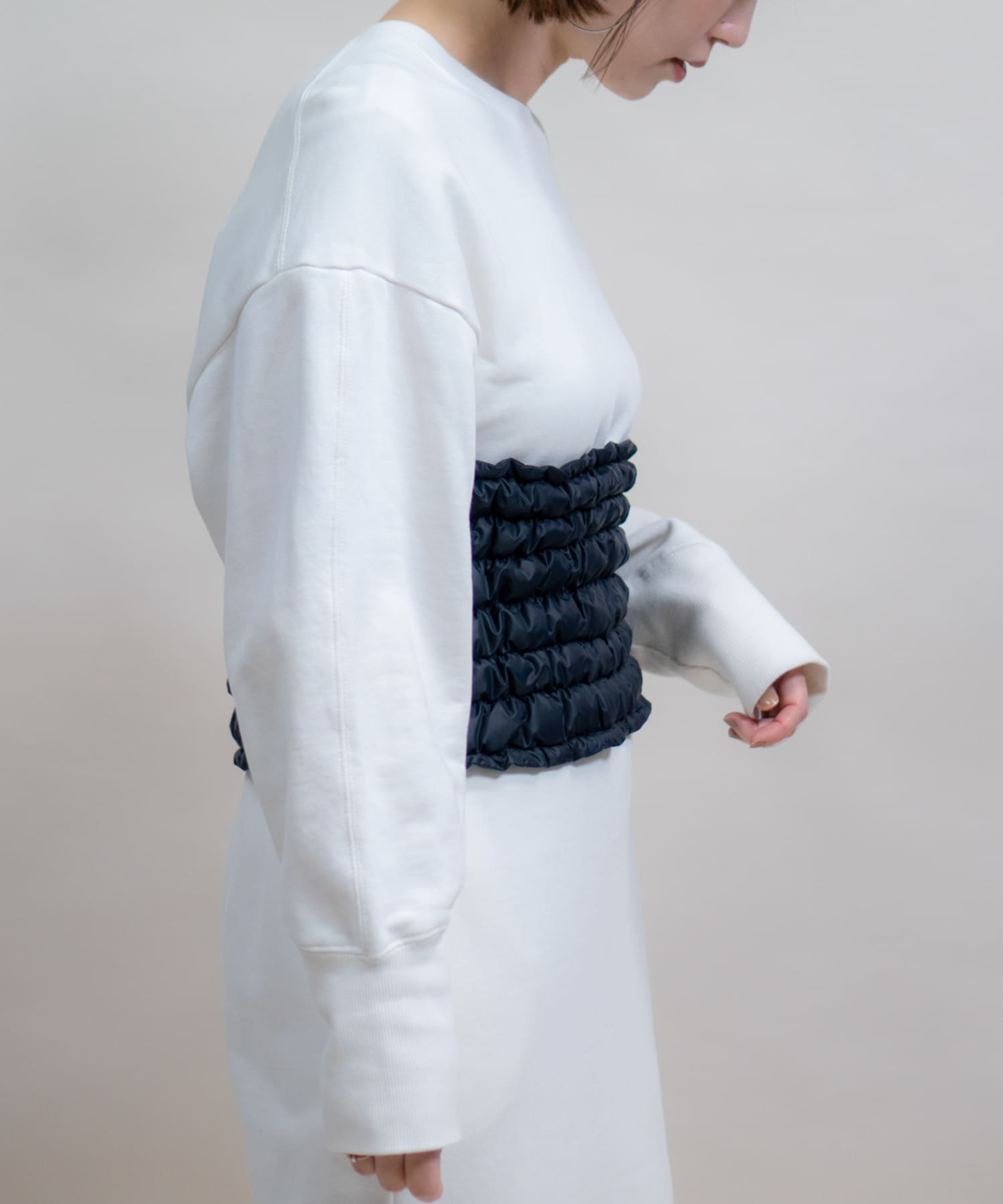 KWD　DOWN WAIST WARMER Black FREE