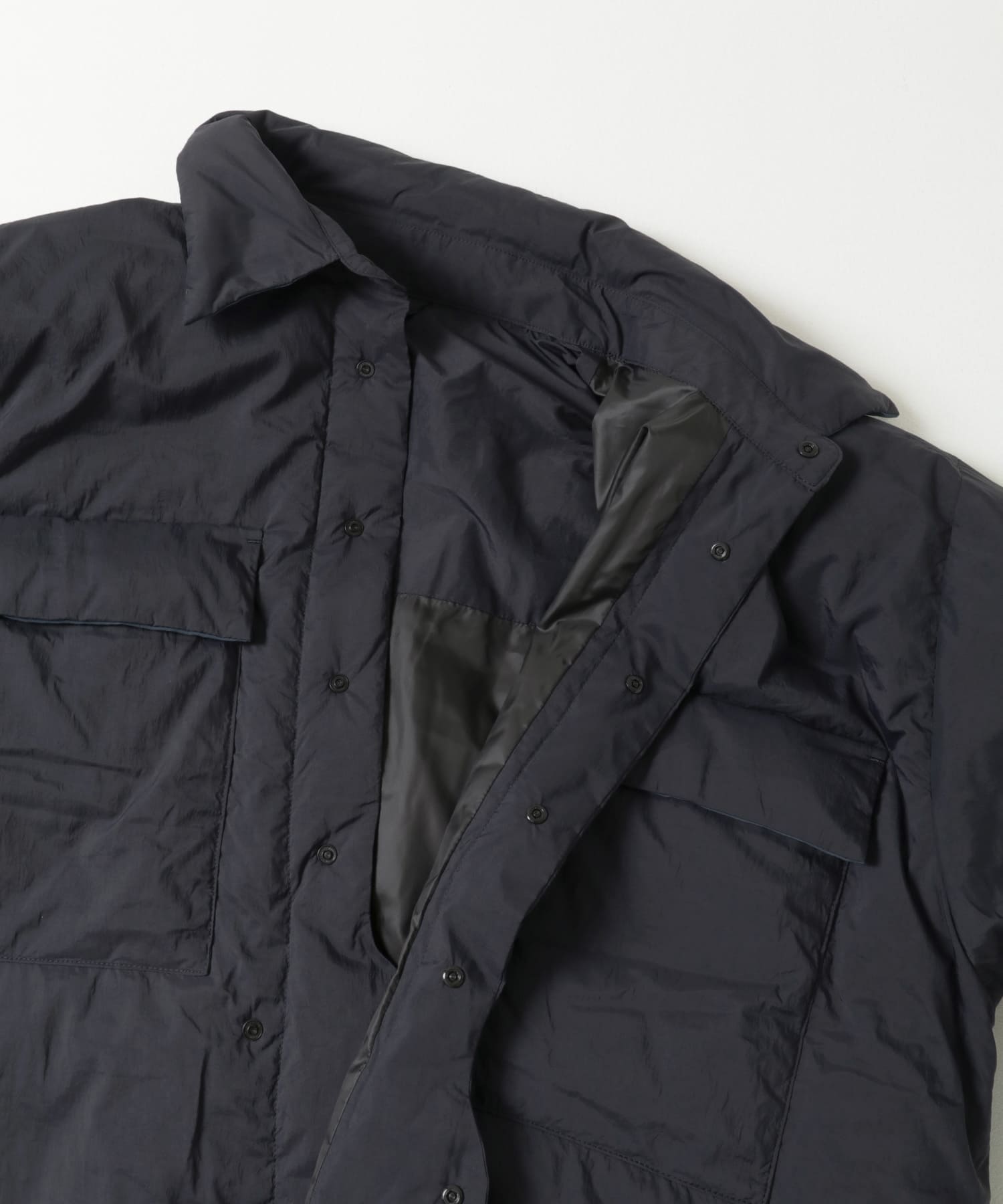 KWD　LIGHT DOWN SHIRTS JACKET Navy FREE