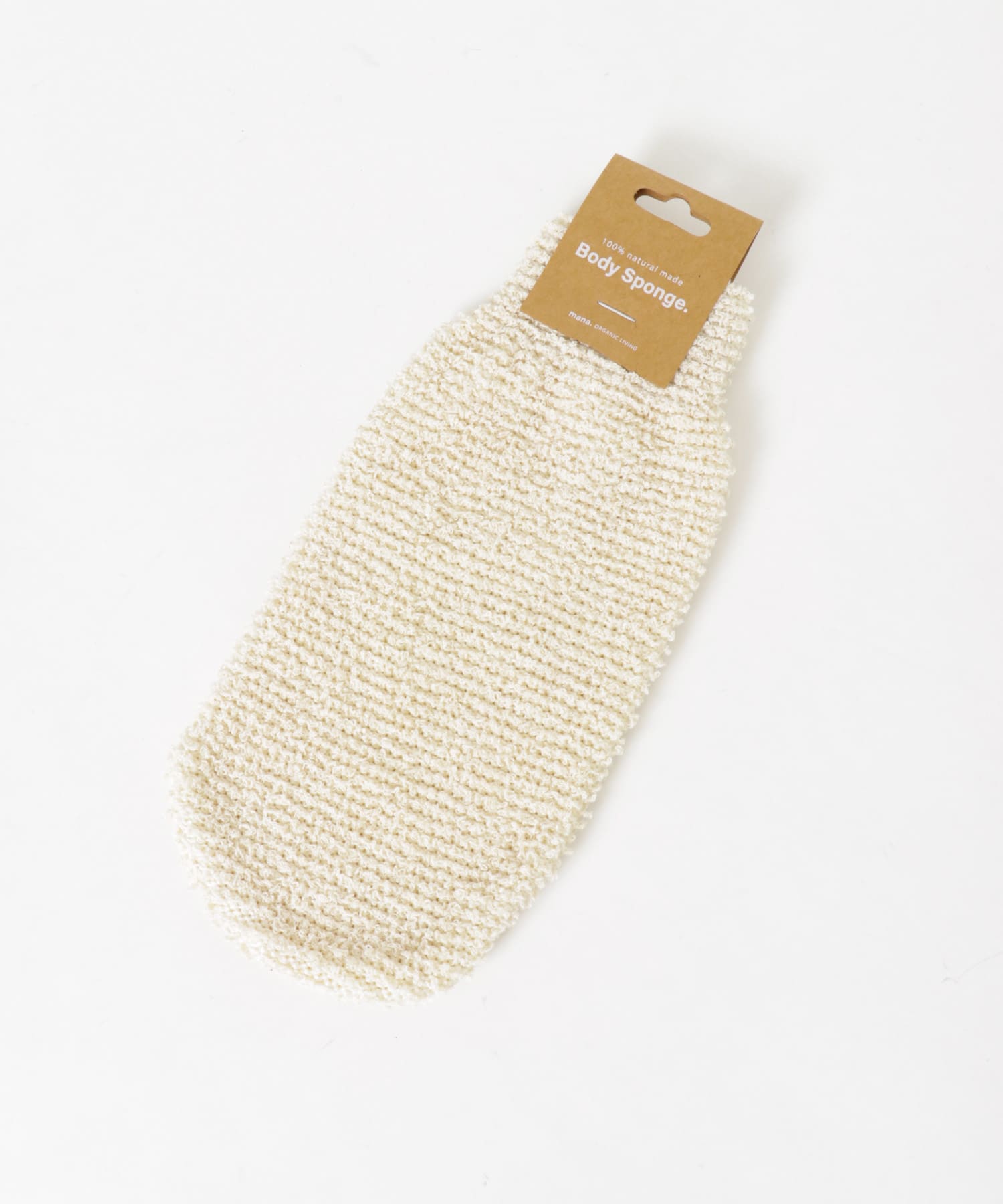 mana. ORGANIC LIVING　バンブーコットンボディスポンジ natural -