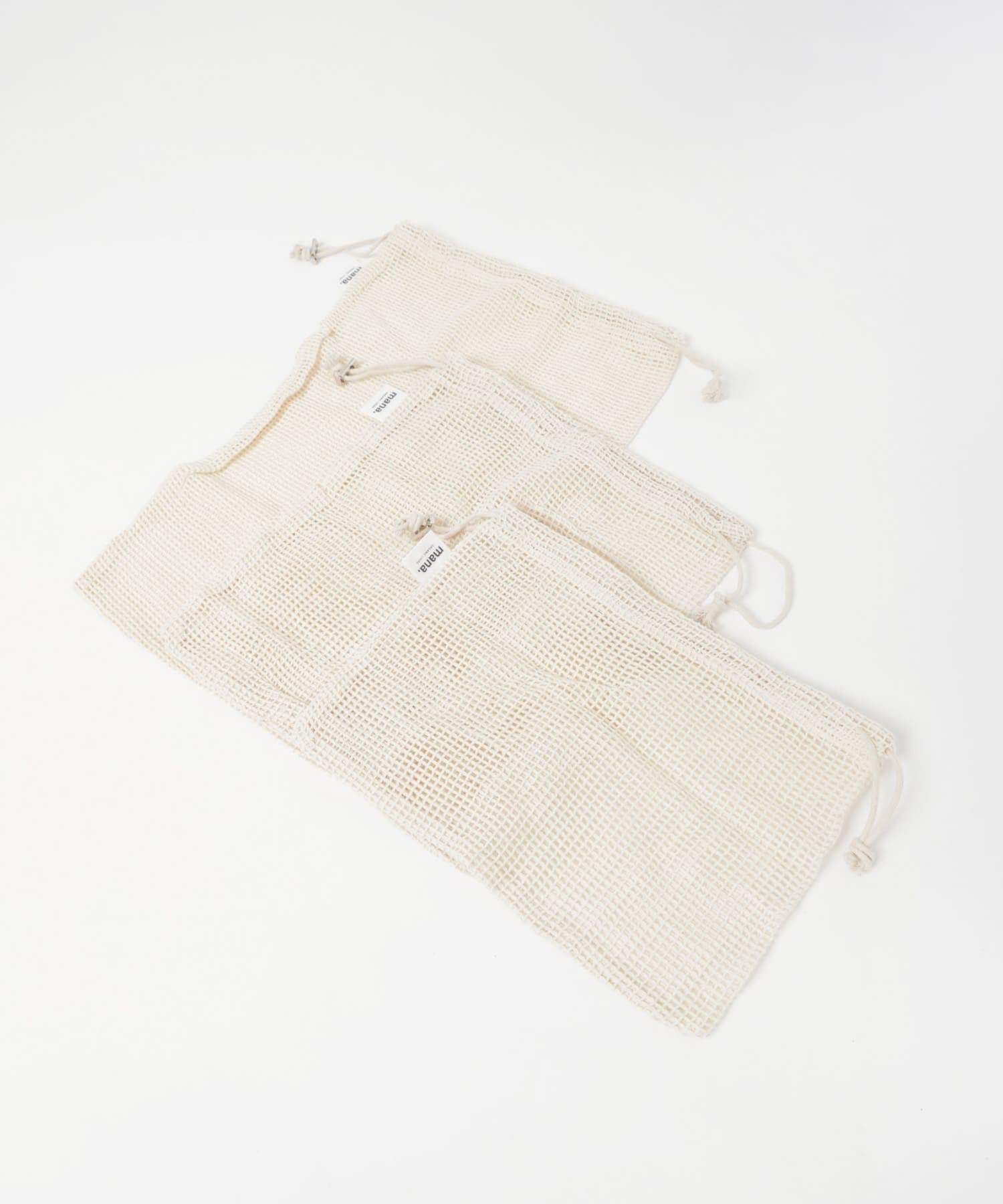 mana. ORGANIC LIVING　メッシュベジバッグ natural -