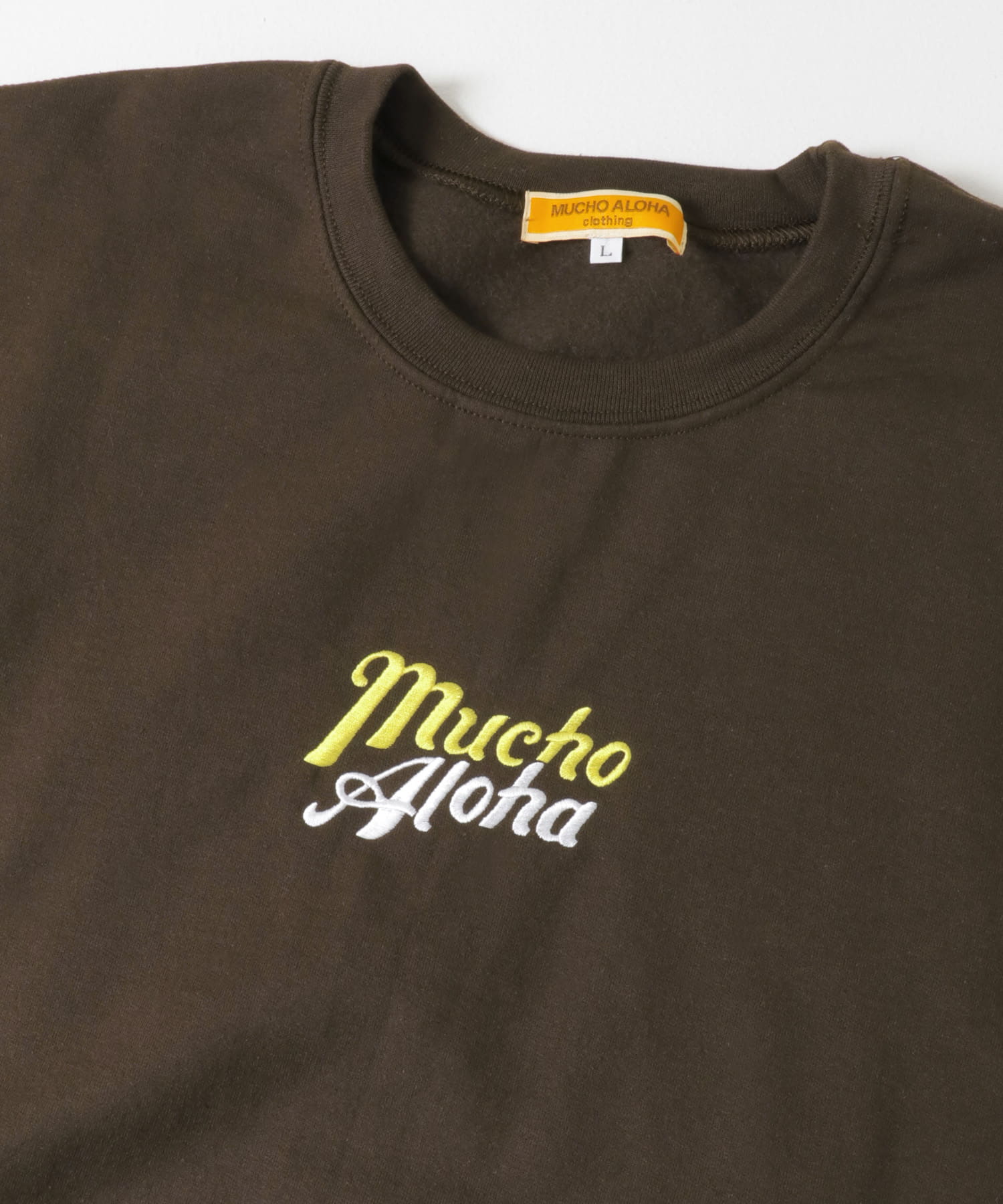 mucho Aloha　8oz SWEAT-MUCHO BRW M