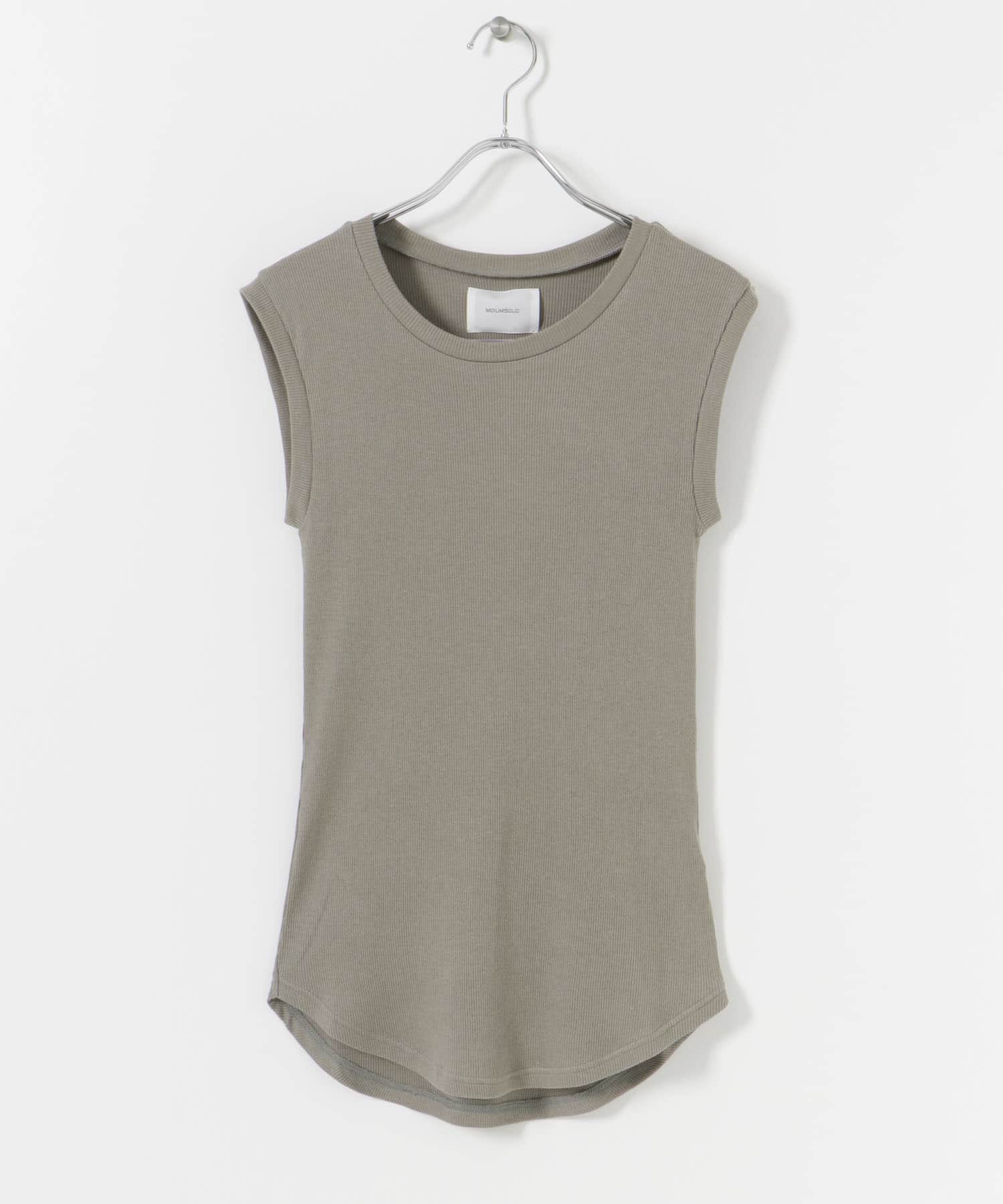 『別注』MIDIUMISOLID×TGM　Mix organic cotton tank-top Mocha FREE