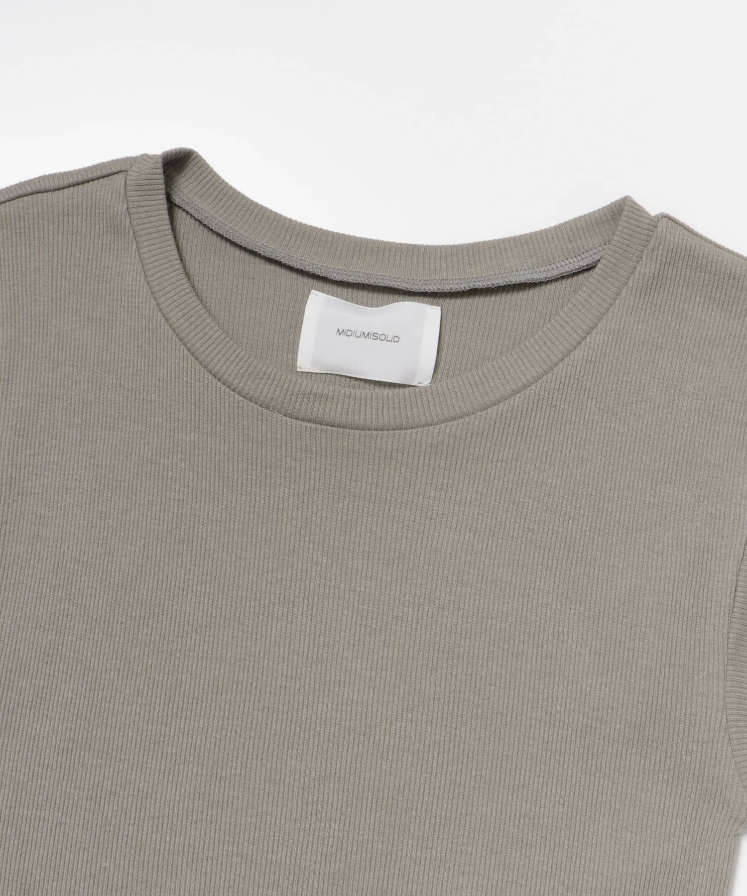 『別注』MIDIUMISOLID×TGM　Mix organic cotton tank-top Mocha FREE