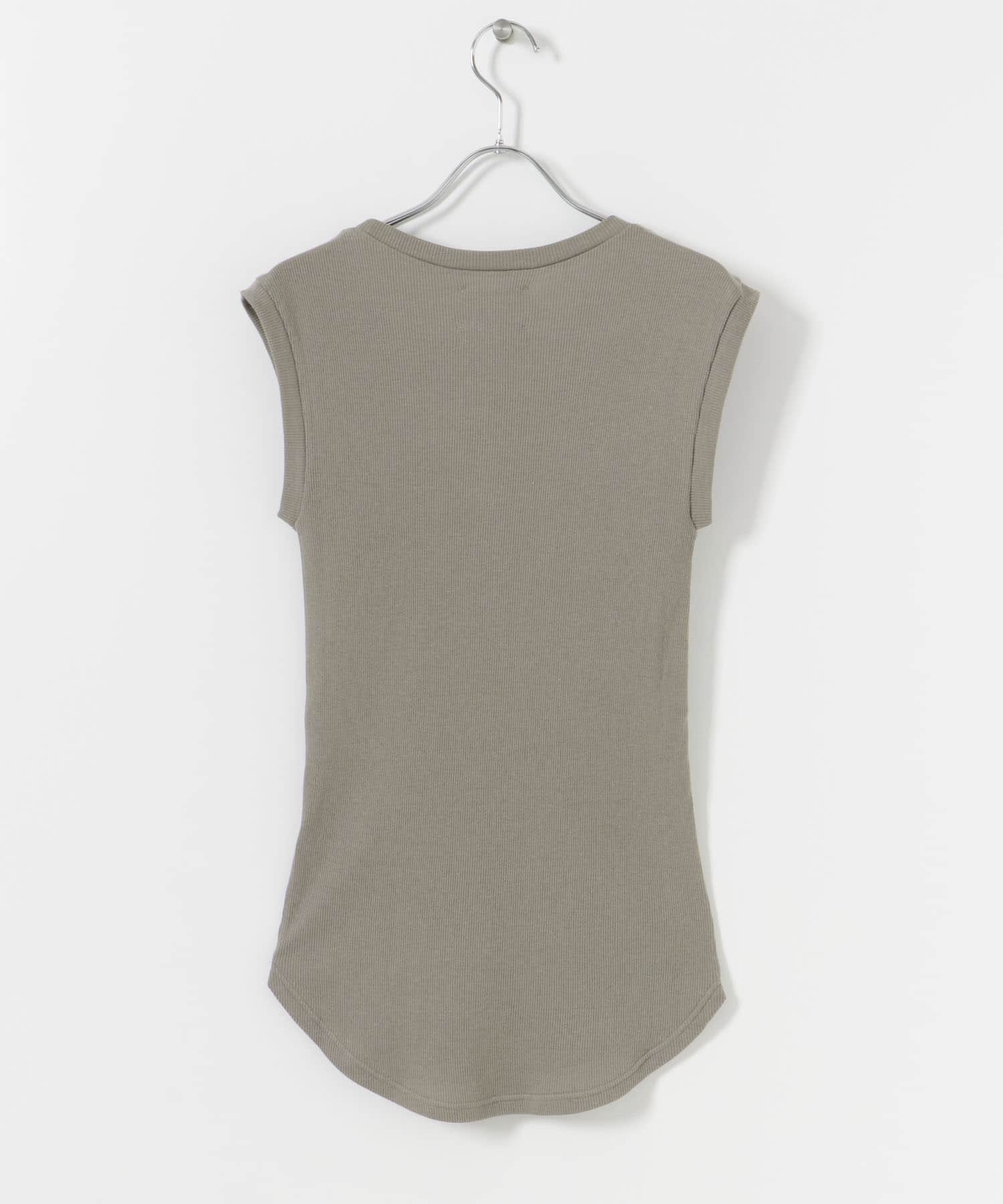 『別注』MIDIUMISOLID×TGM　Mix organic cotton tank-top Mocha FREE