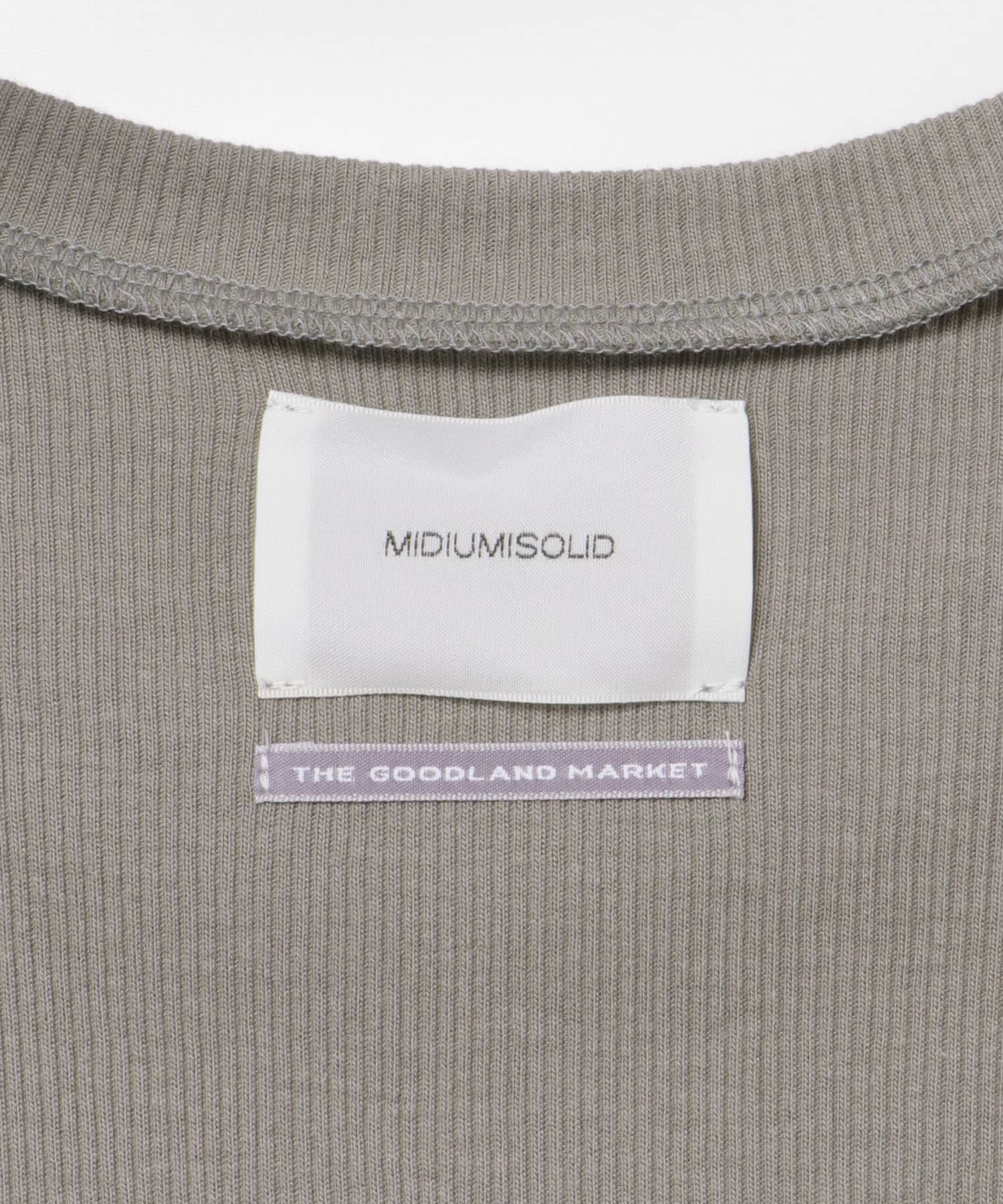 『別注』MIDIUMISOLID×TGM　Mix organic cotton tank-top Mocha FREE