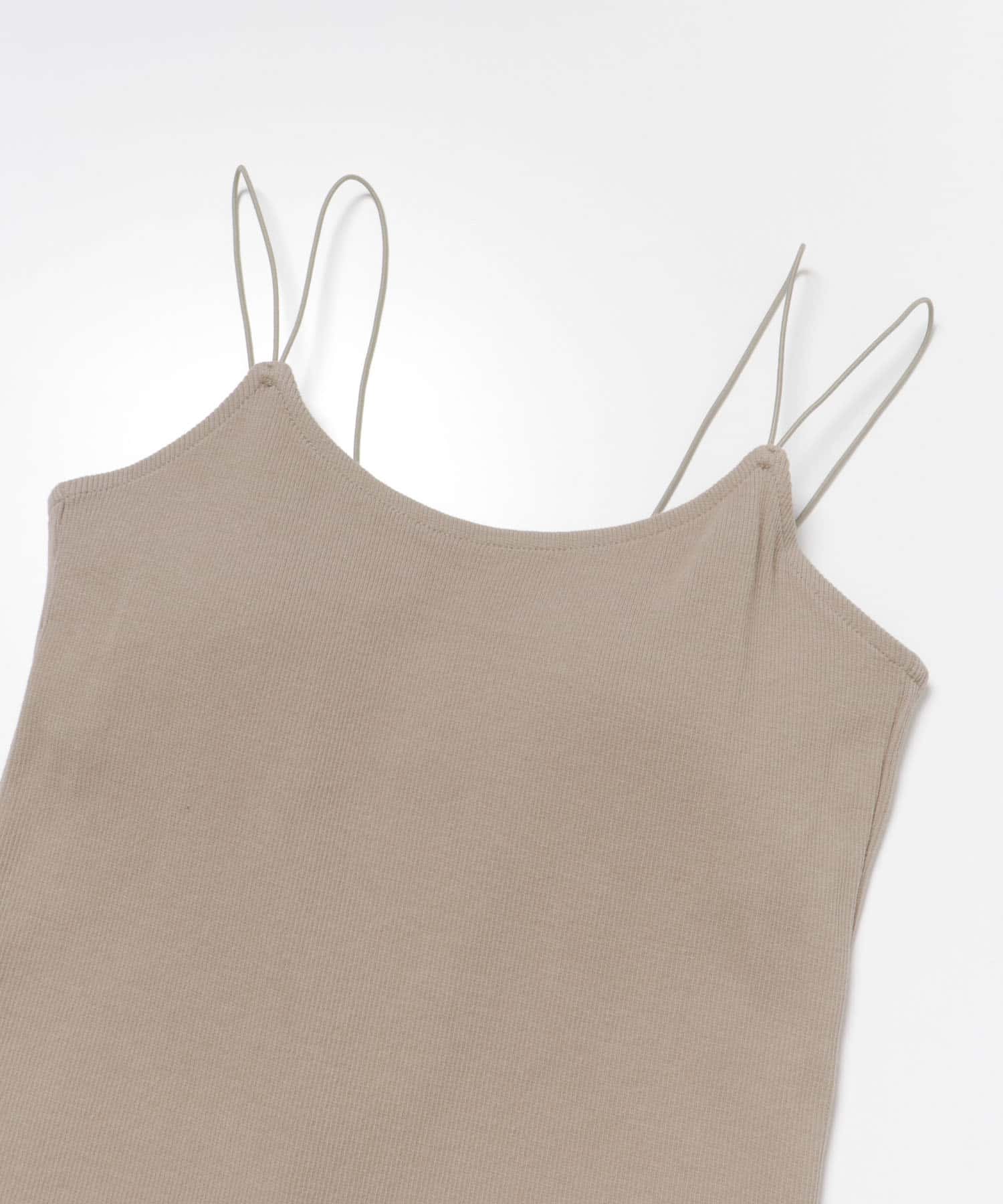 『別注』MIDIUMISOLID×TGM　Organic cotton camisole Mocha FREE