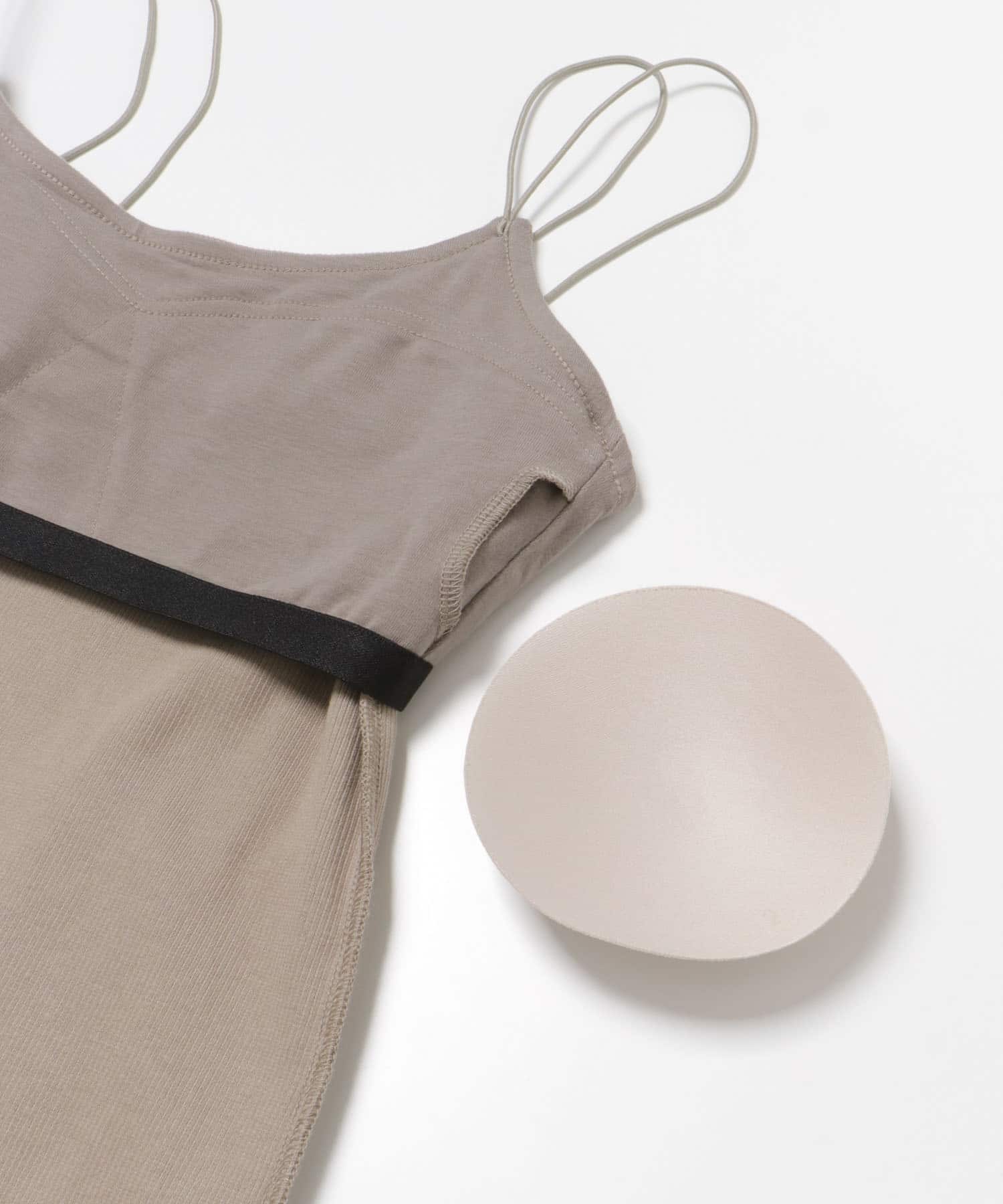 『別注』MIDIUMISOLID×TGM　Organic cotton camisole Mocha FREE