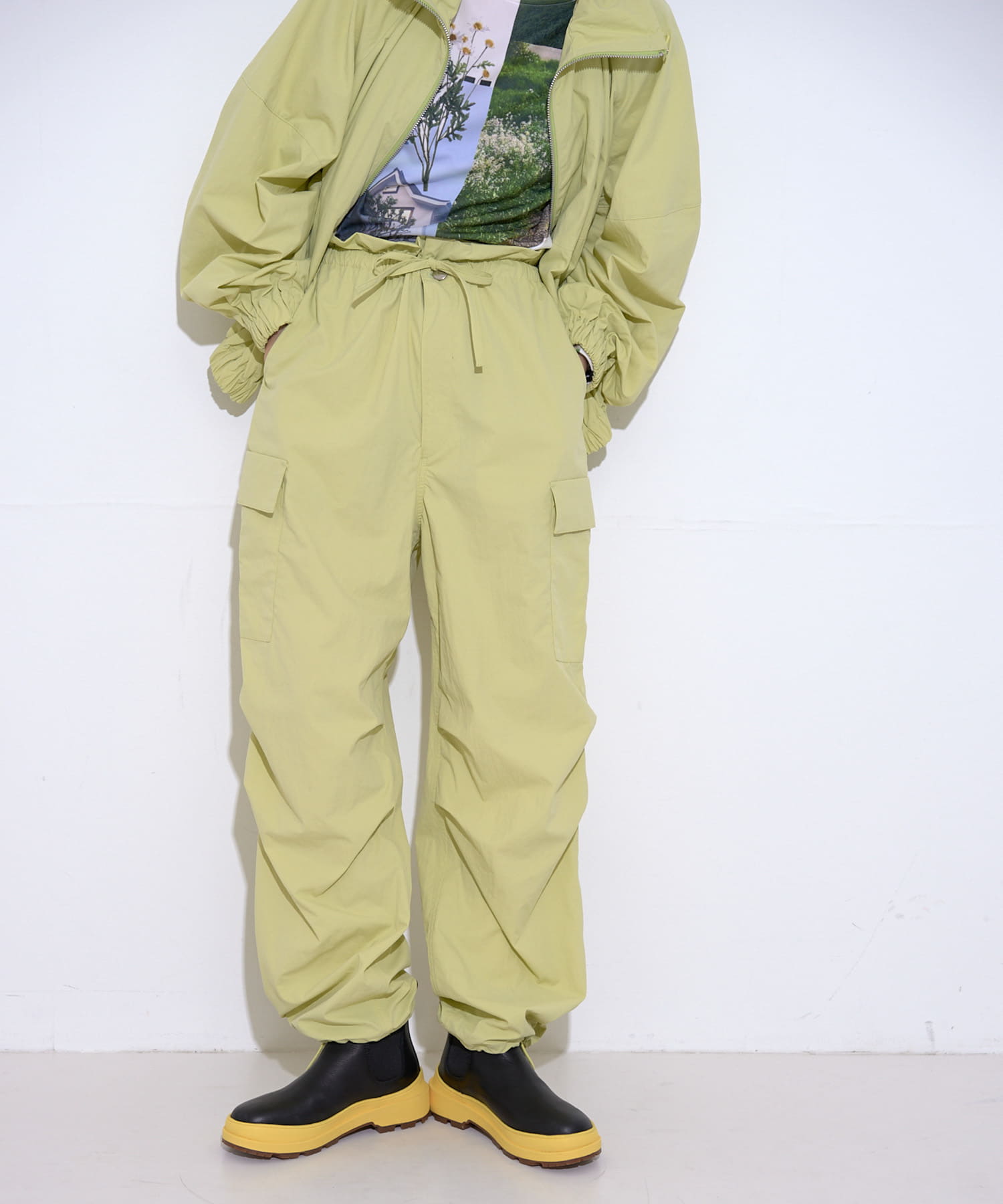 『別注』MIDIUMISOLID×TGM　RE-Nylon parachute pants
