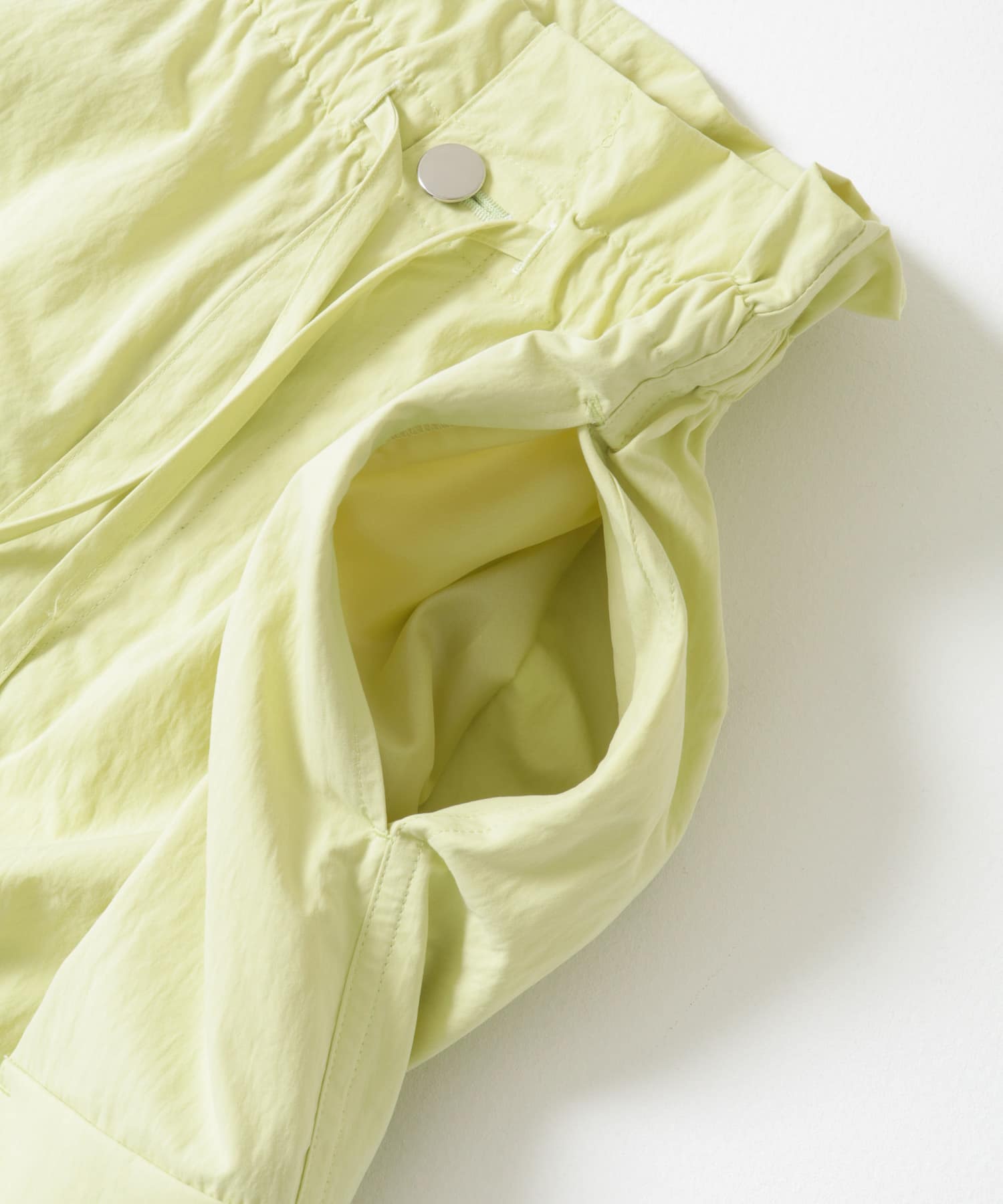 『別注』MIDIUMISOLID×TGM　RE-Nylon parachute pants Y.GREEN FREE