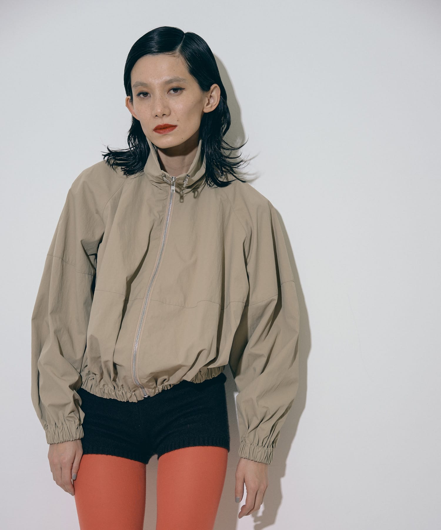 『別注』MIDIUMISOLID×TGM　RE-Nylon short blouson BEIGE FREE