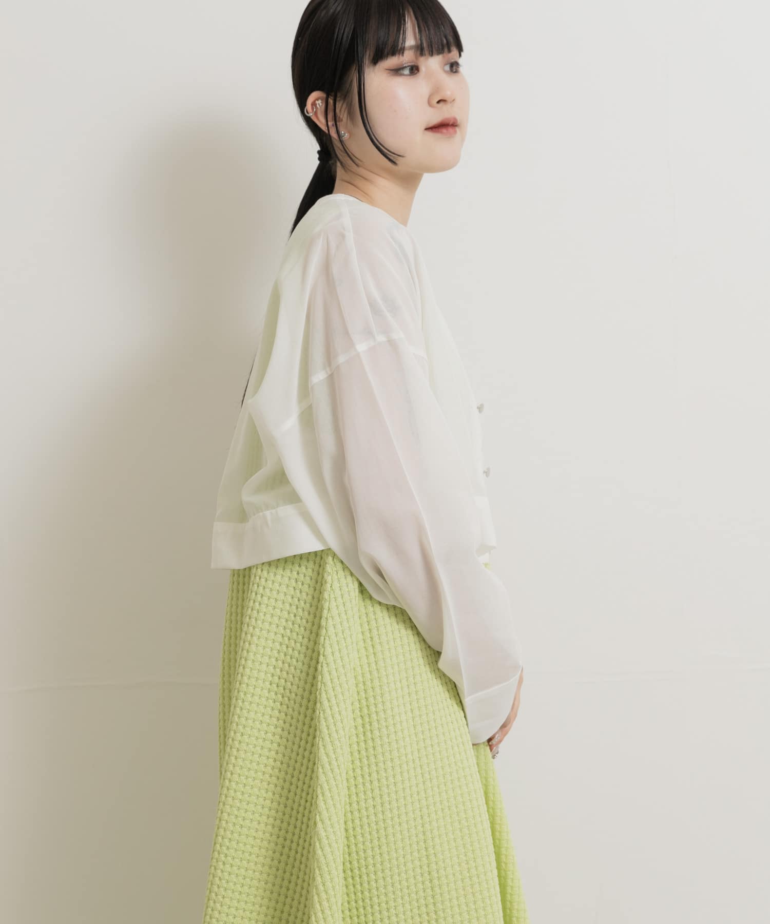 身長：156cm サイズ：one