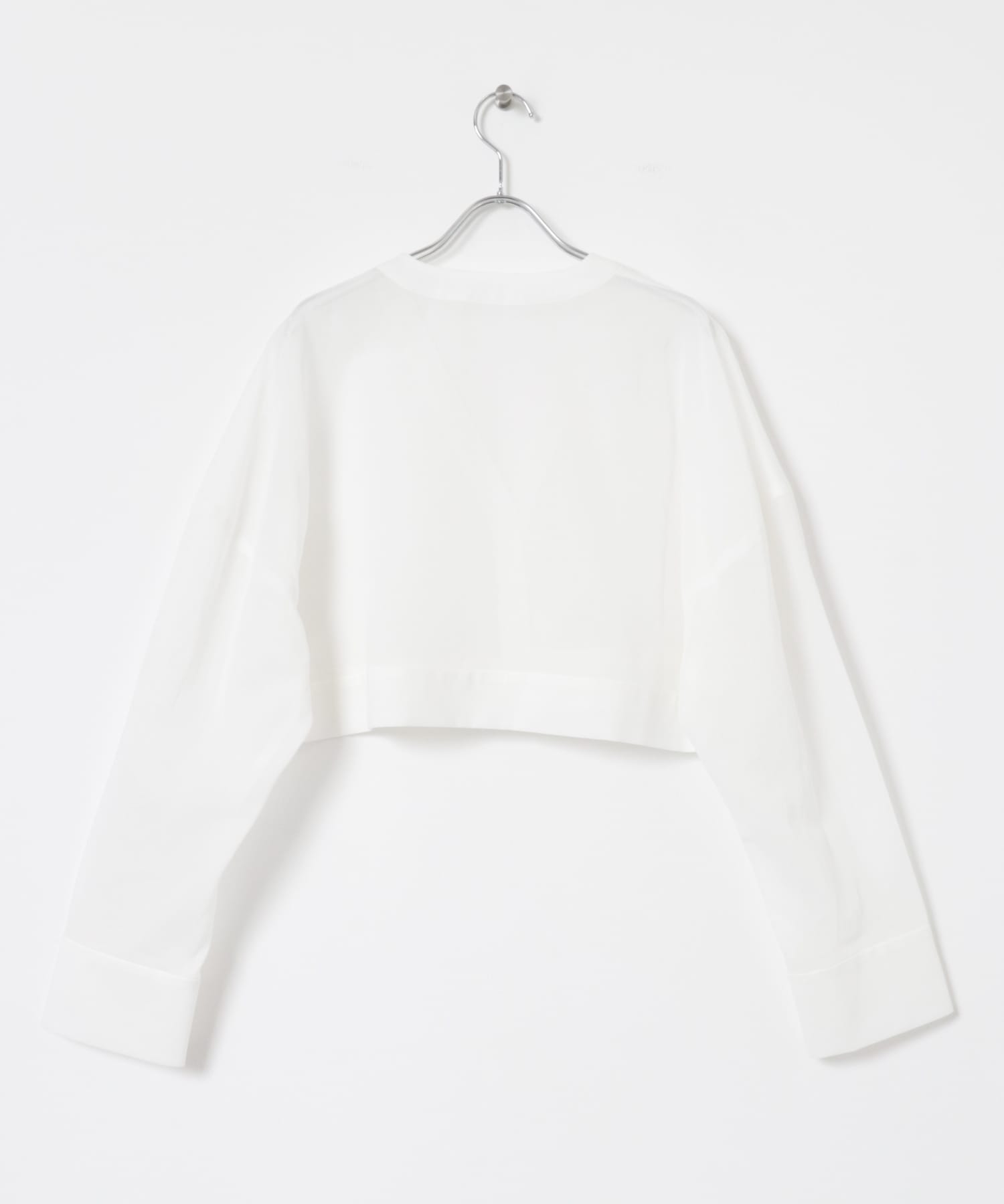 『別注』MIDIUMISOLID×TGM　sheer voile Vneck Cardigan OFF one